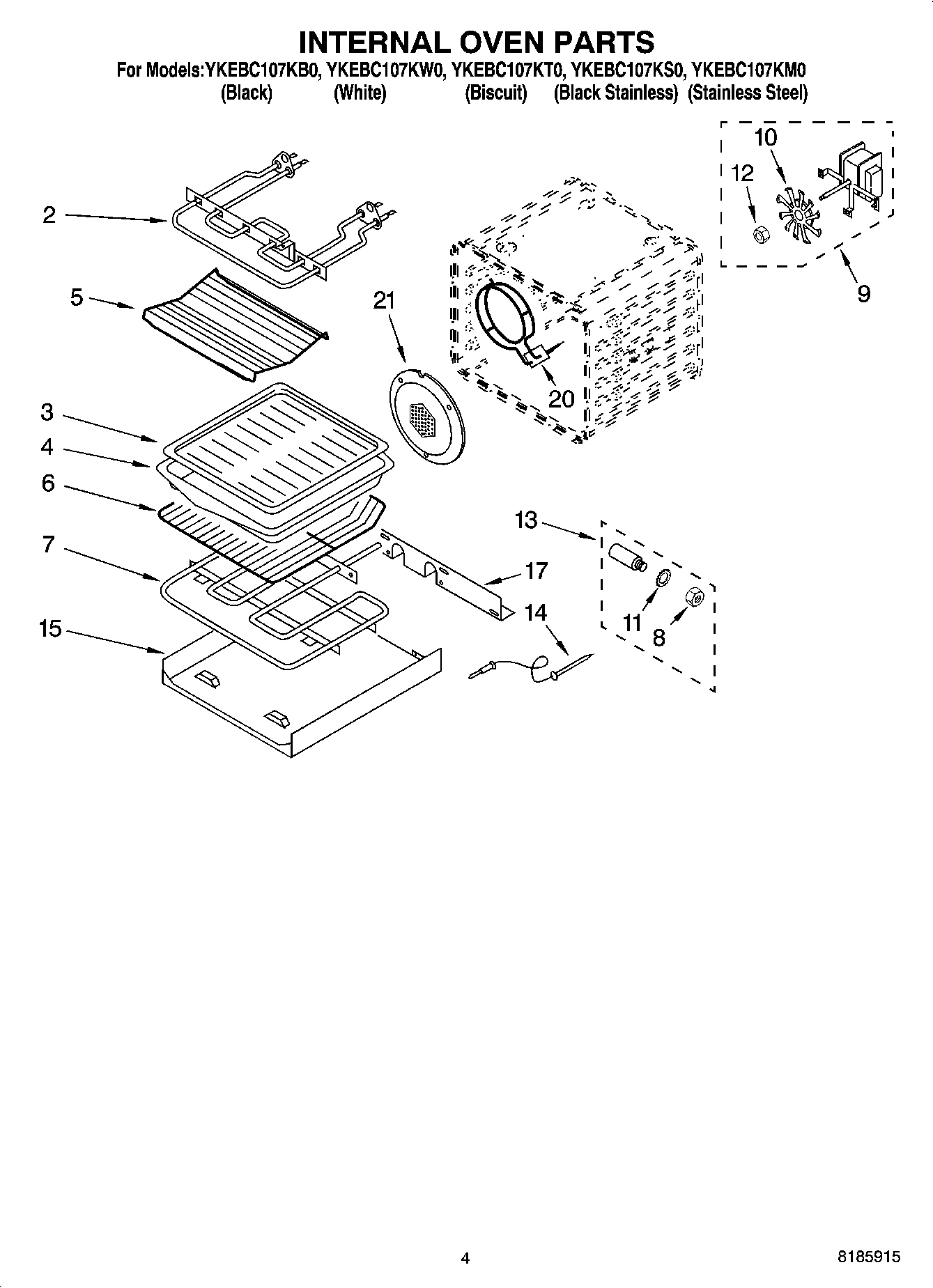 03 - INTERNAL OVEN PARTS