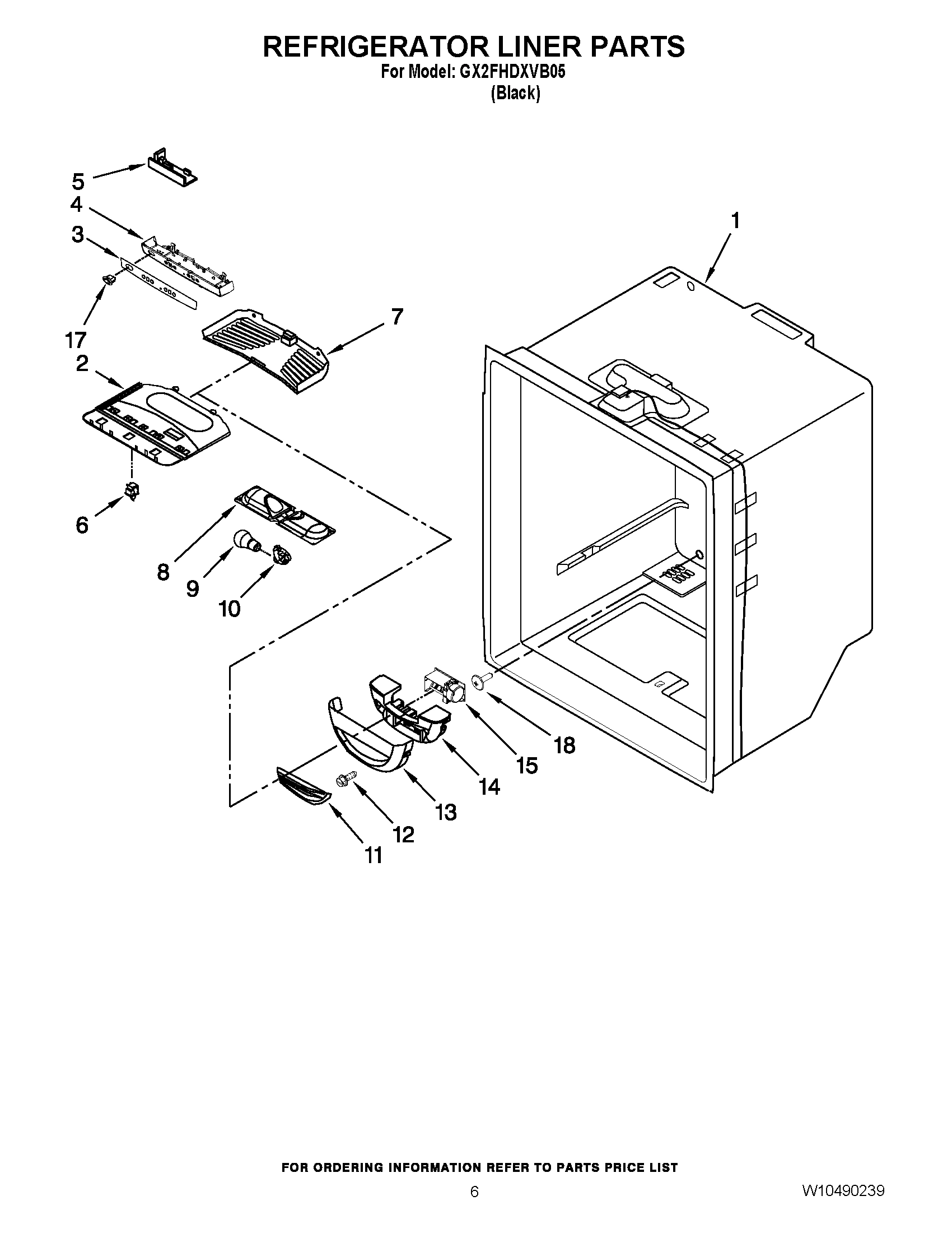 04 - REFRIGERATOR LINER PARTS