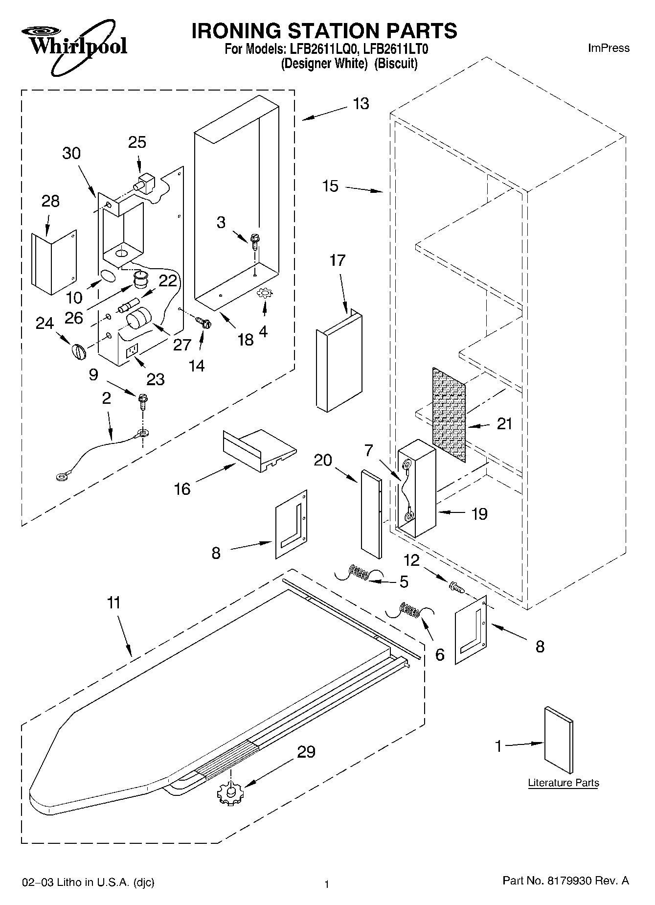 01 - OPTIONAL PARTS (NOT INCLUDED) IRONING STATION PART