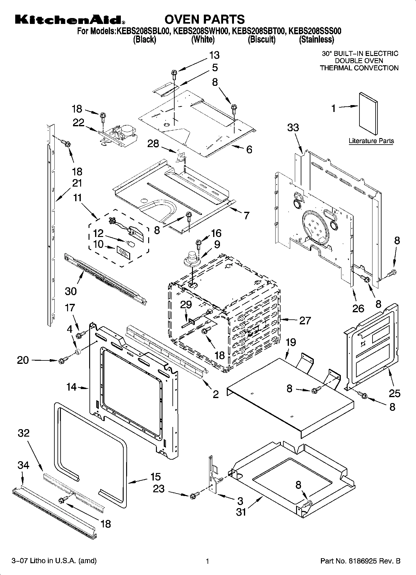 01 - OVEN PARTS