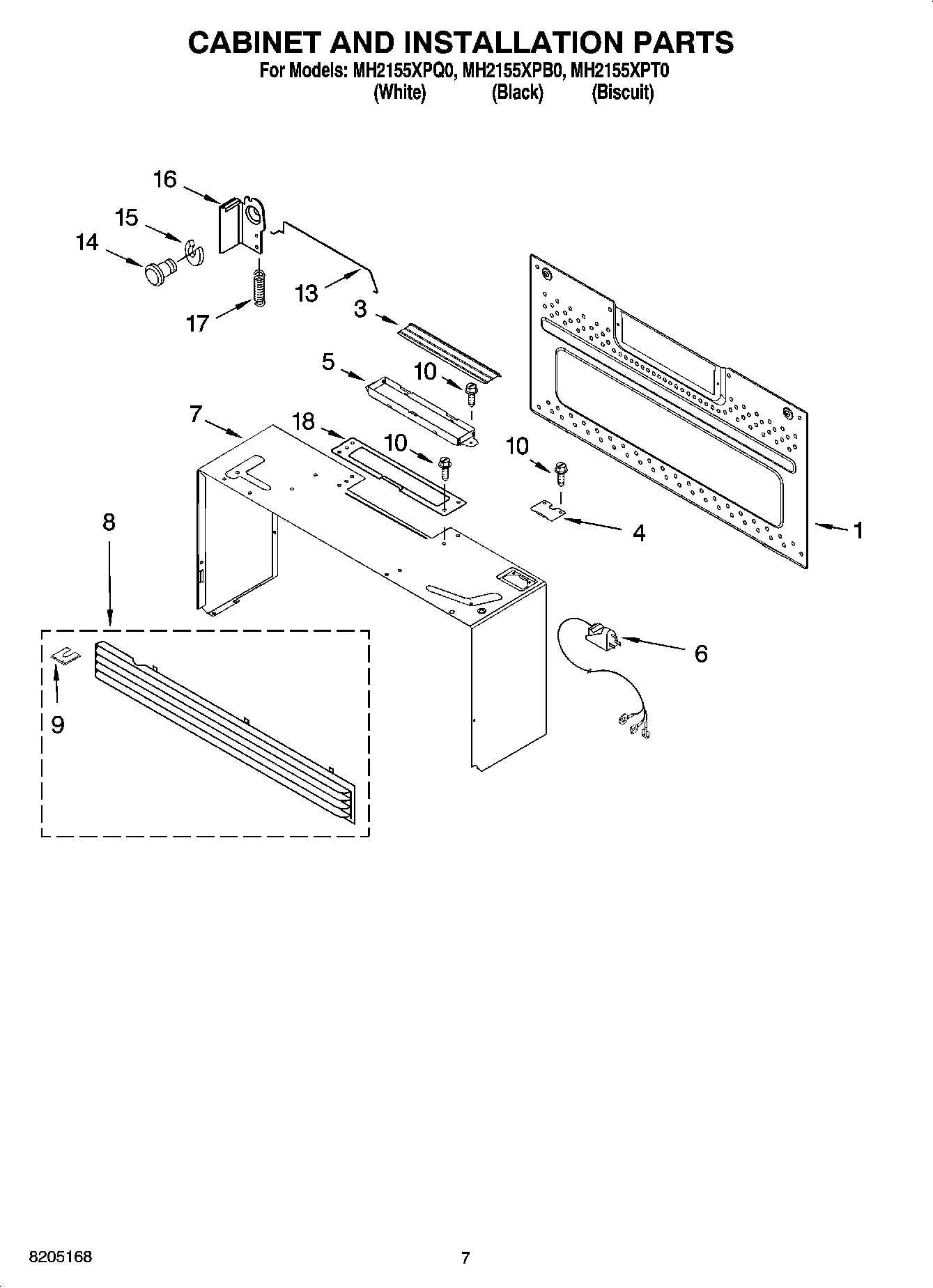 06 - CABINET AND INSTALLATION PARTS