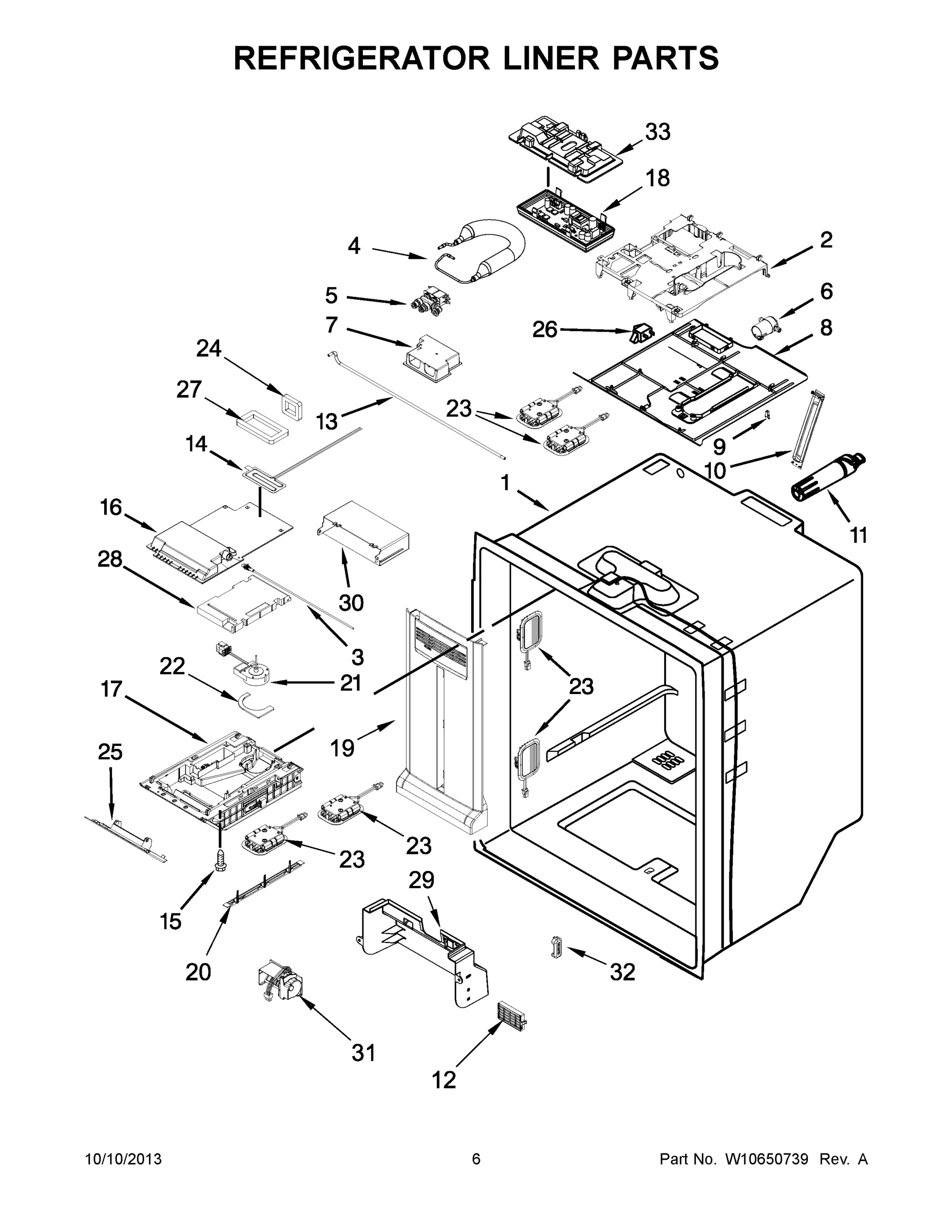 04 - REFRIGERATOR LINER PARTS