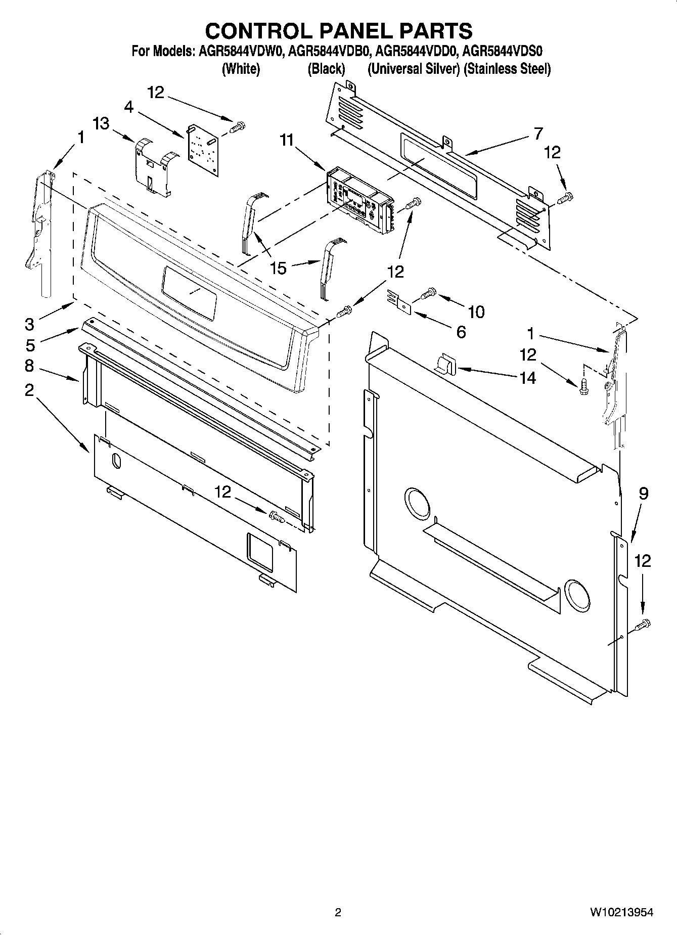 02 - CONTROL PANEL PARTS
