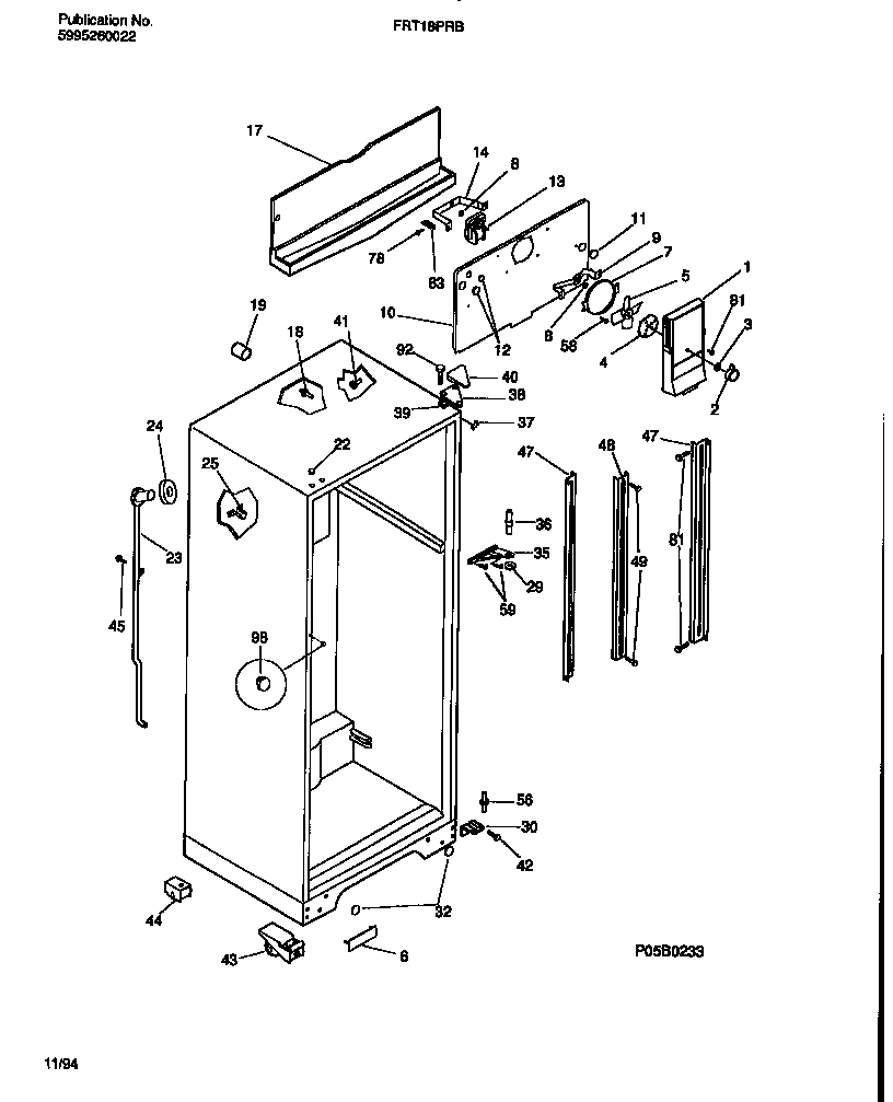 03 - CABINET W/FAN ASSEMBLY