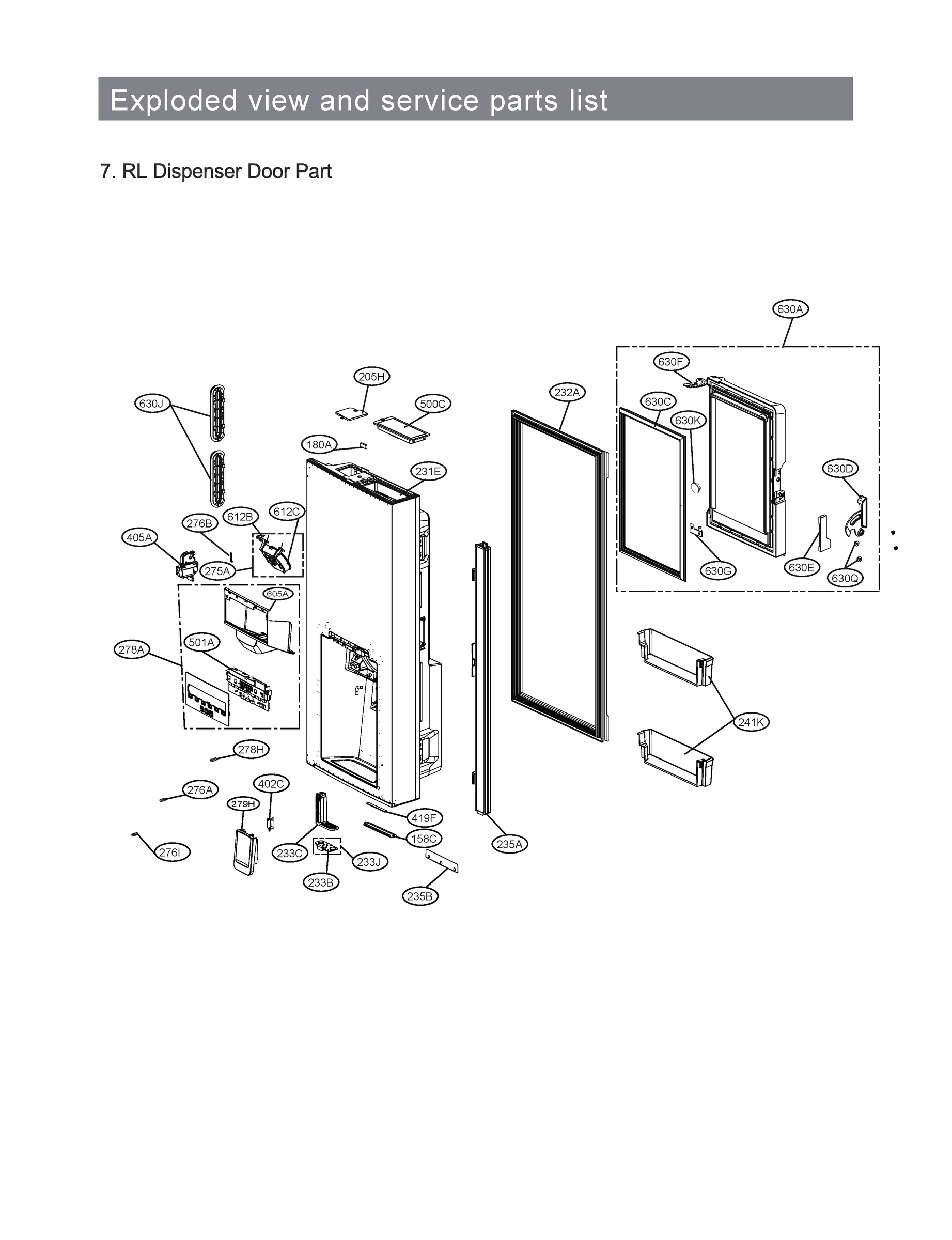 DISPENSER DOOR PART