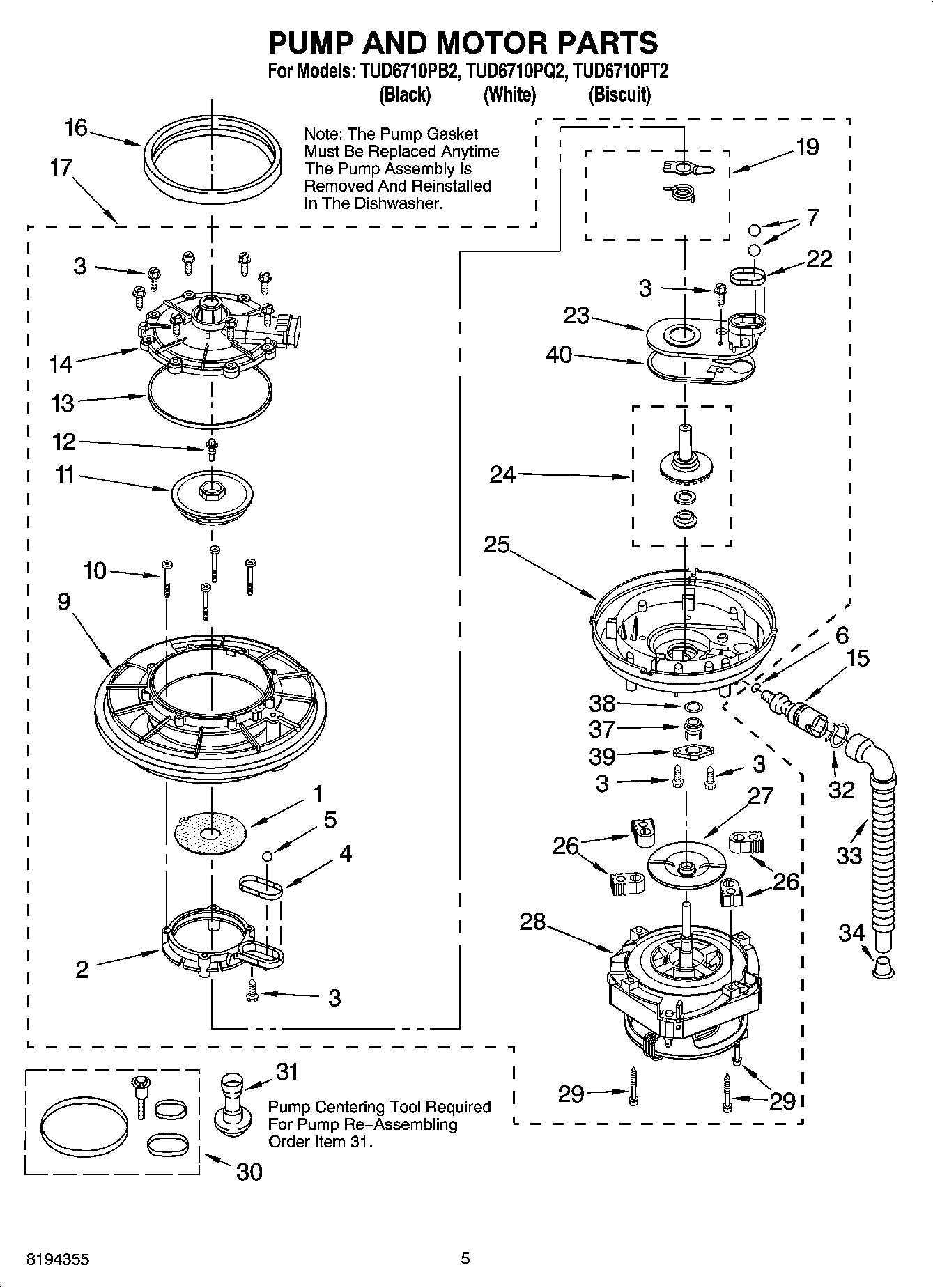 04 - PUMP AND MOTOR PARTS