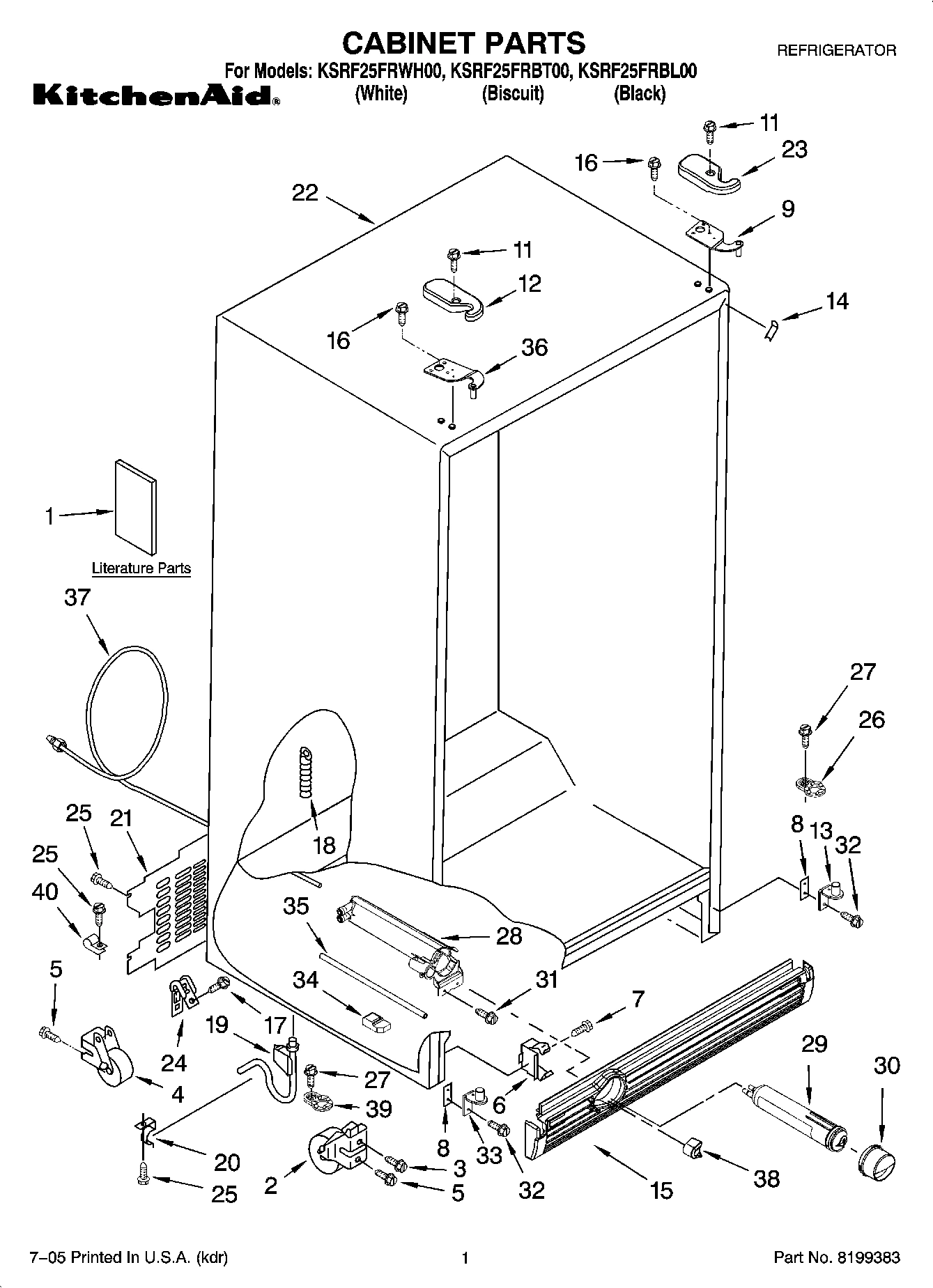 01 - CABINET PARTS
