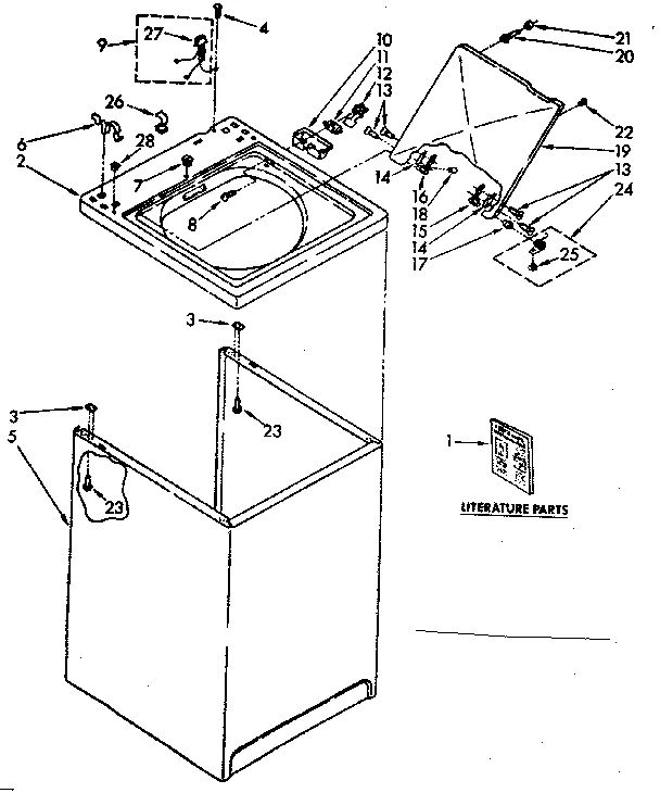 TOP AND CABINET PARTS