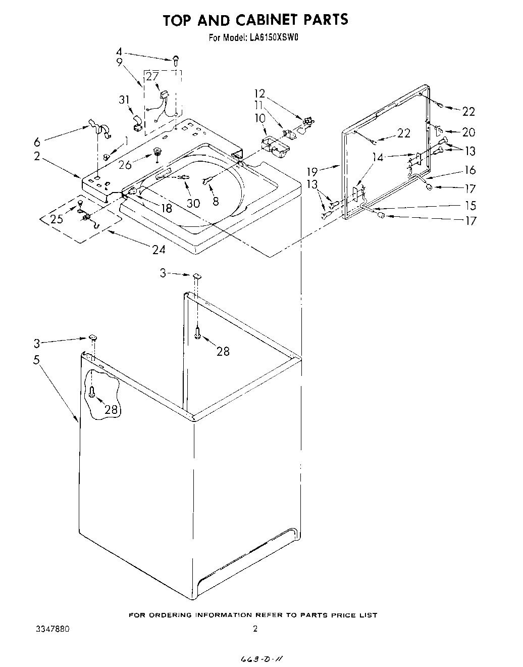 02 - TOP AND CABINET, LITERATURE AND OPTIONAL