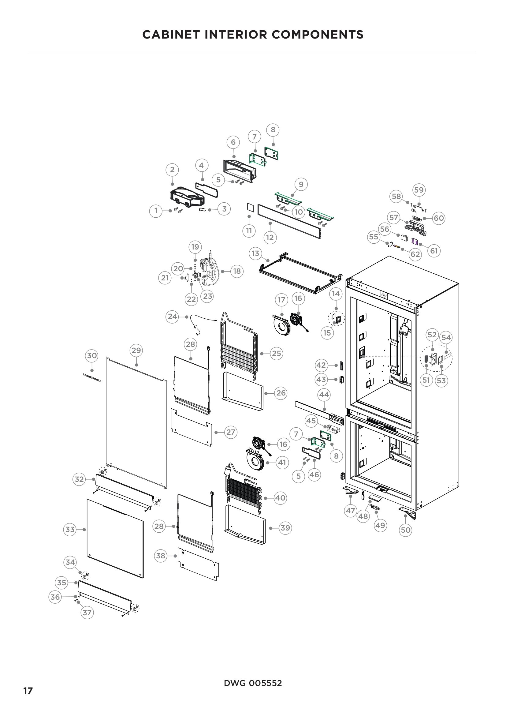 CABINET INTERIOR COMPONENTS
