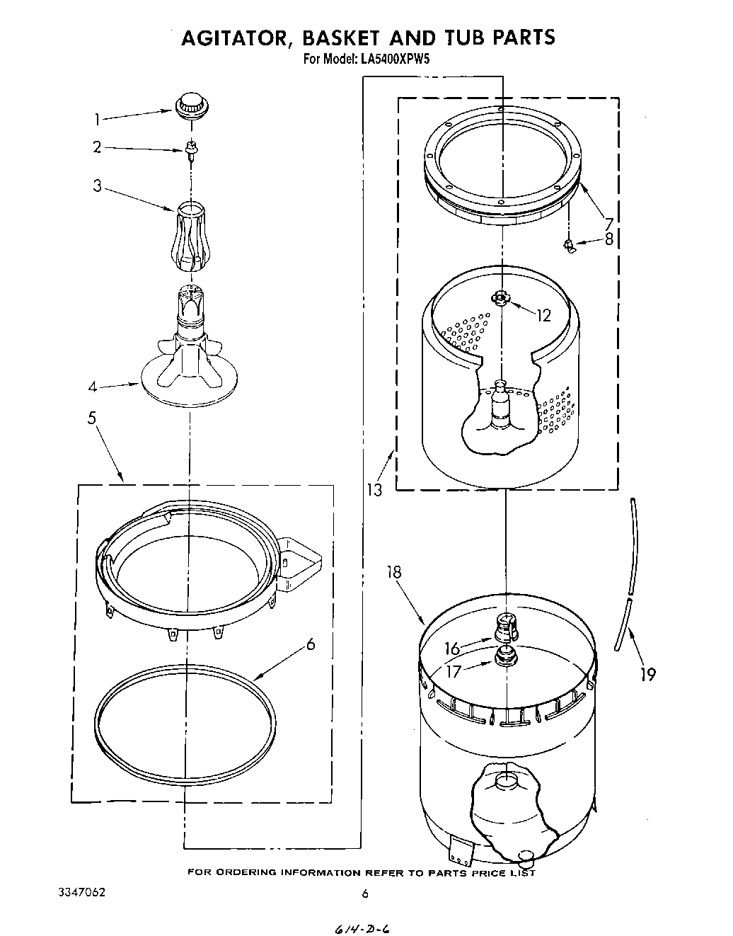 04 - AGITATOR, BASKET, AND TUB