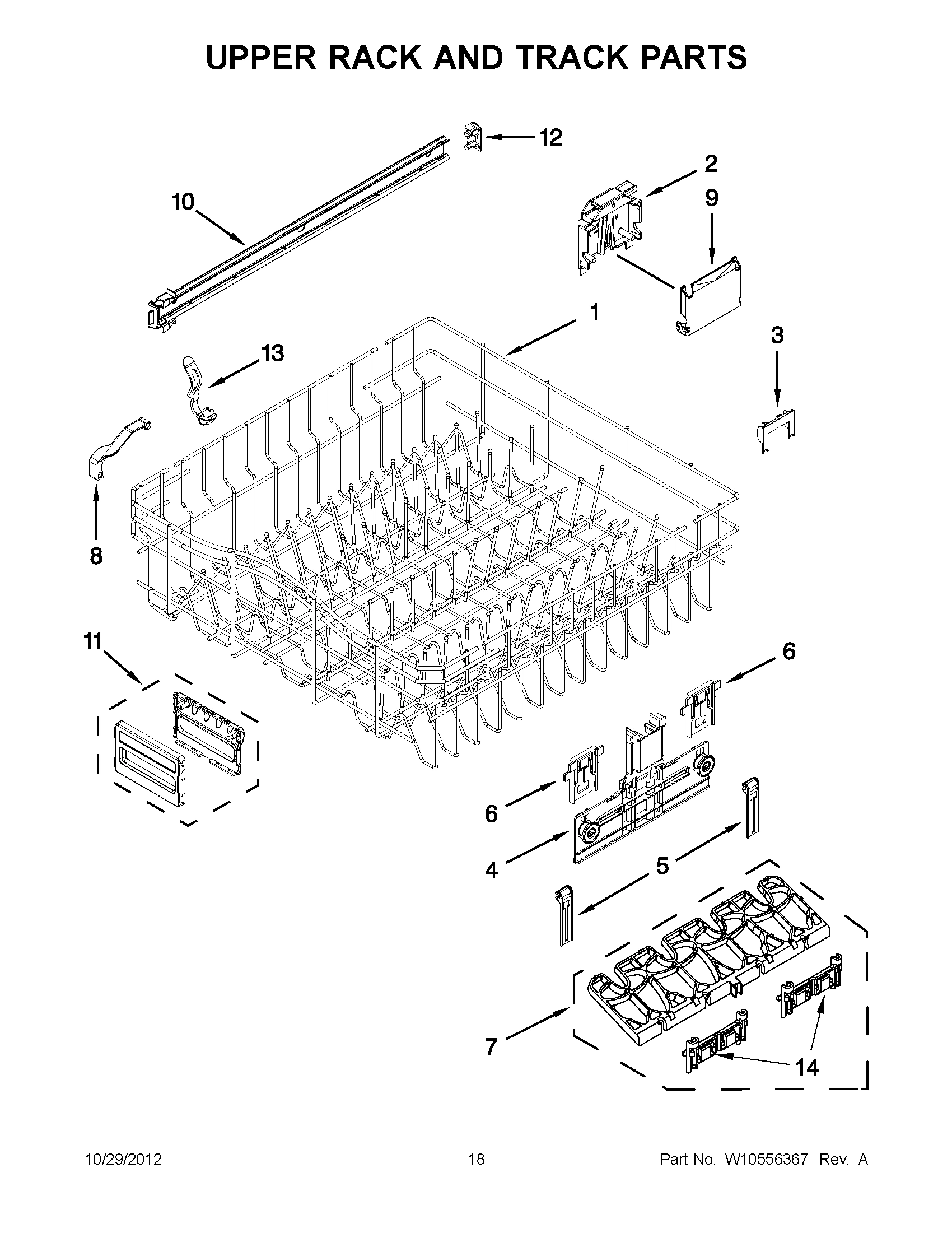 09 - UPPER RACK AND TRACK PARTS