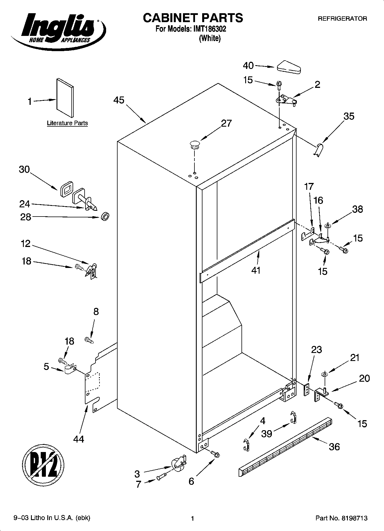 01 - CABINET PARTS