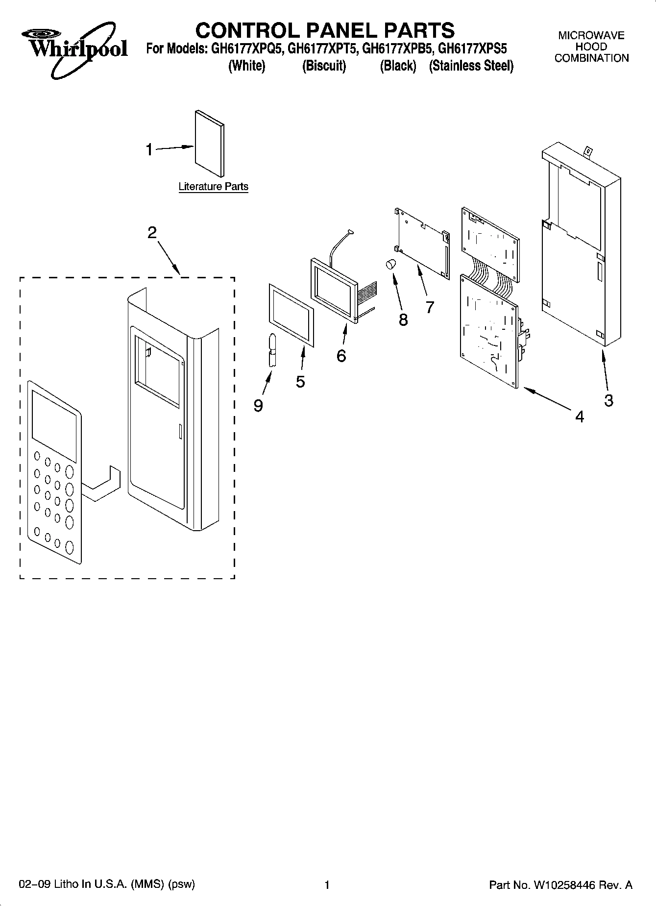 01 - CONTROL PANEL PARTS