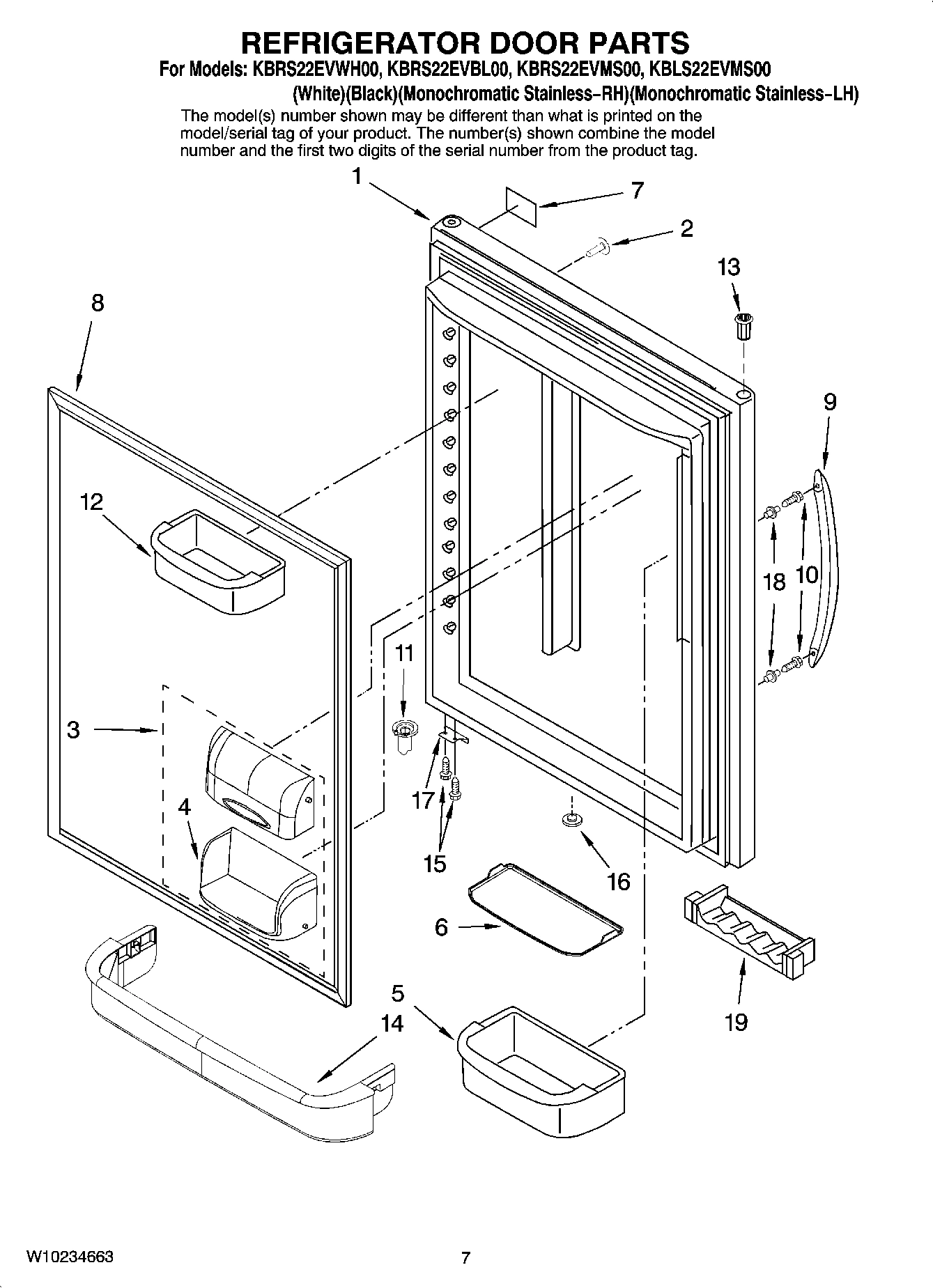 04 - REFRIGERATOR DOOR PARTS