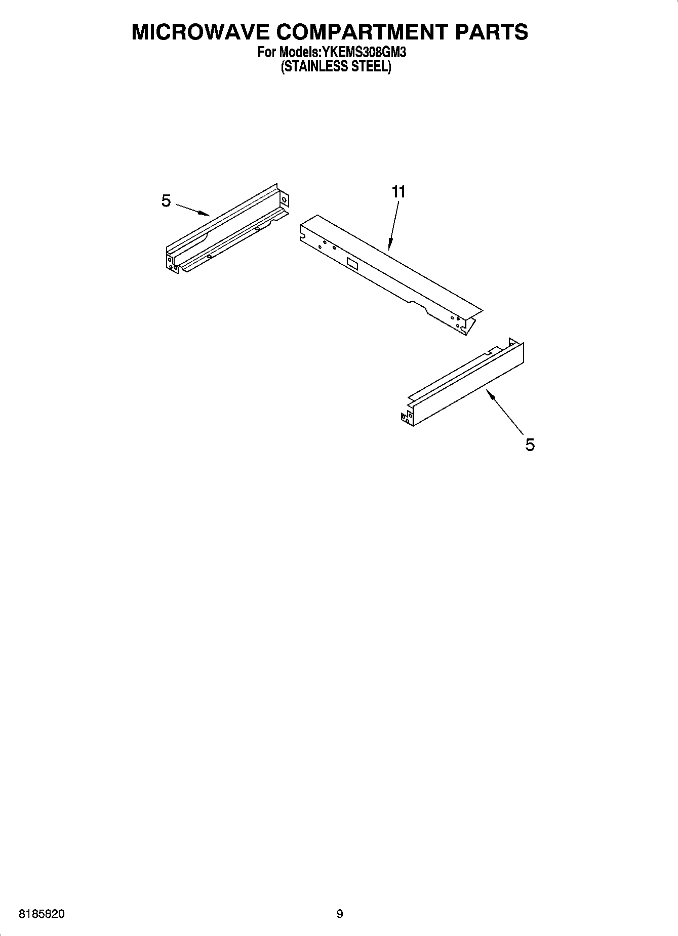 07 - MICROWAVE COMPARTMENT PARTS