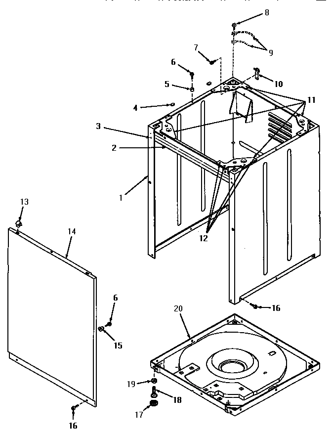04 - FRONT PANEL, CABINET AND BASE
