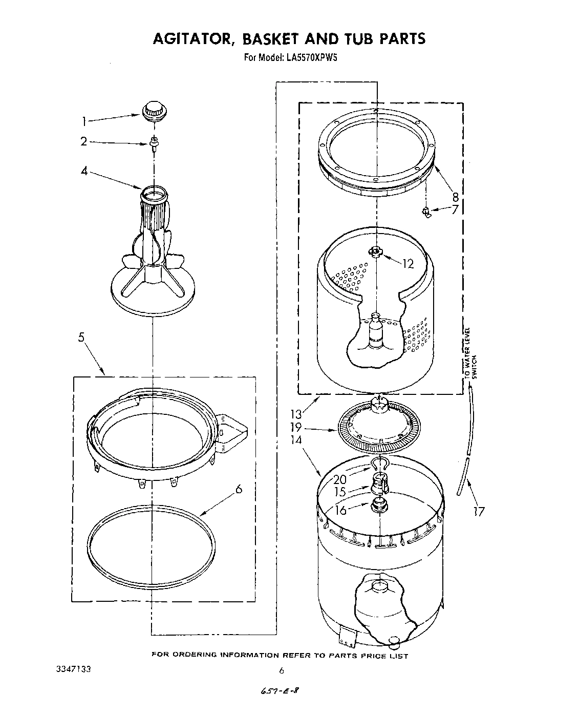 04 - AGITATOR, BASKET AND TUB