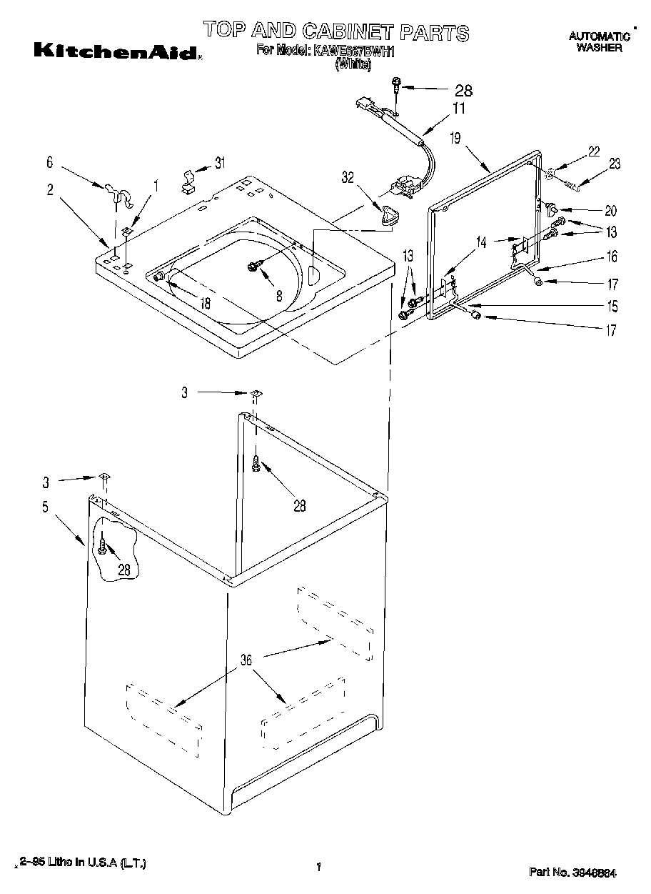 01 - TOP AND CABINET, LIT/OPTIONAL