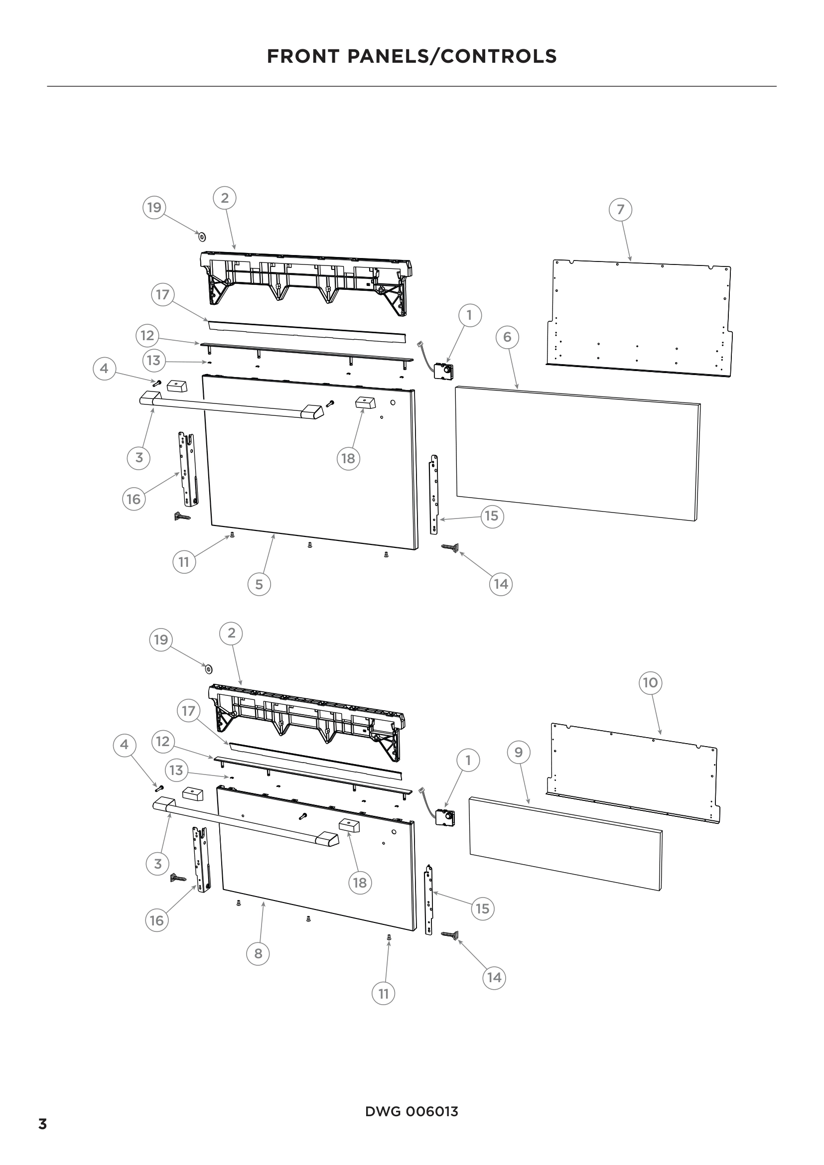 FRONT PANELS/CONTROLS