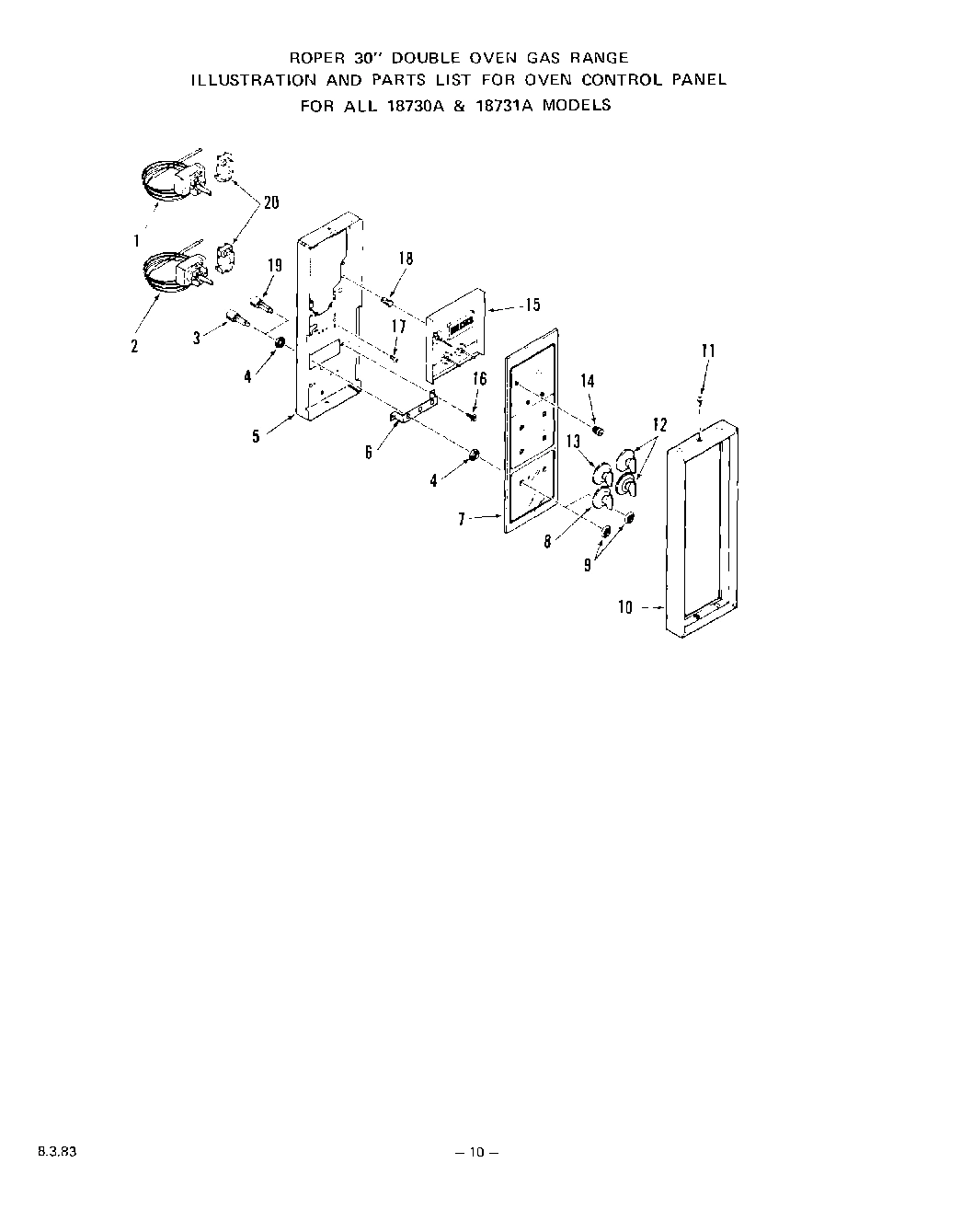 08 - OVEN CONTROL PANEL