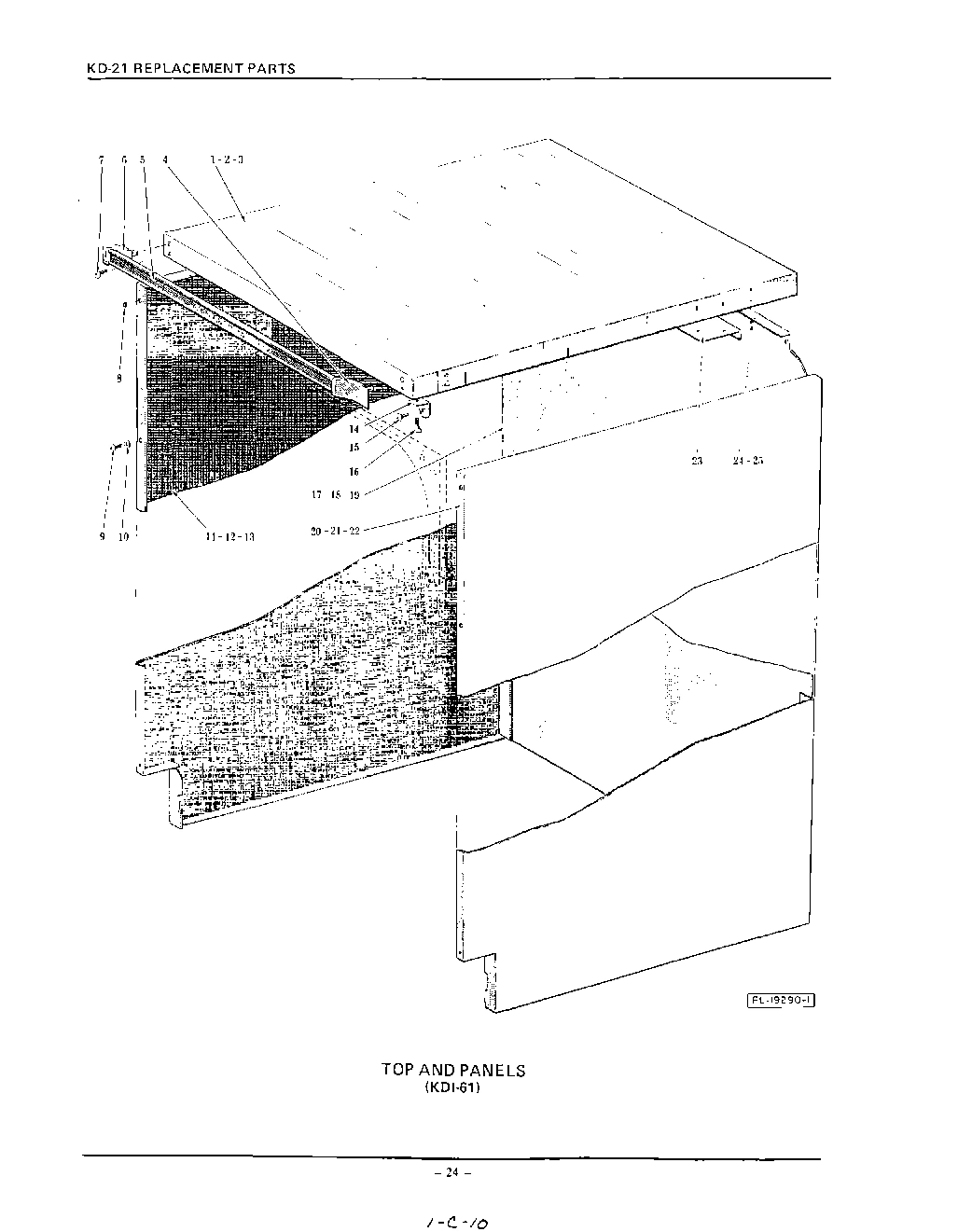 14 - TOP AND PANEL KDI-61