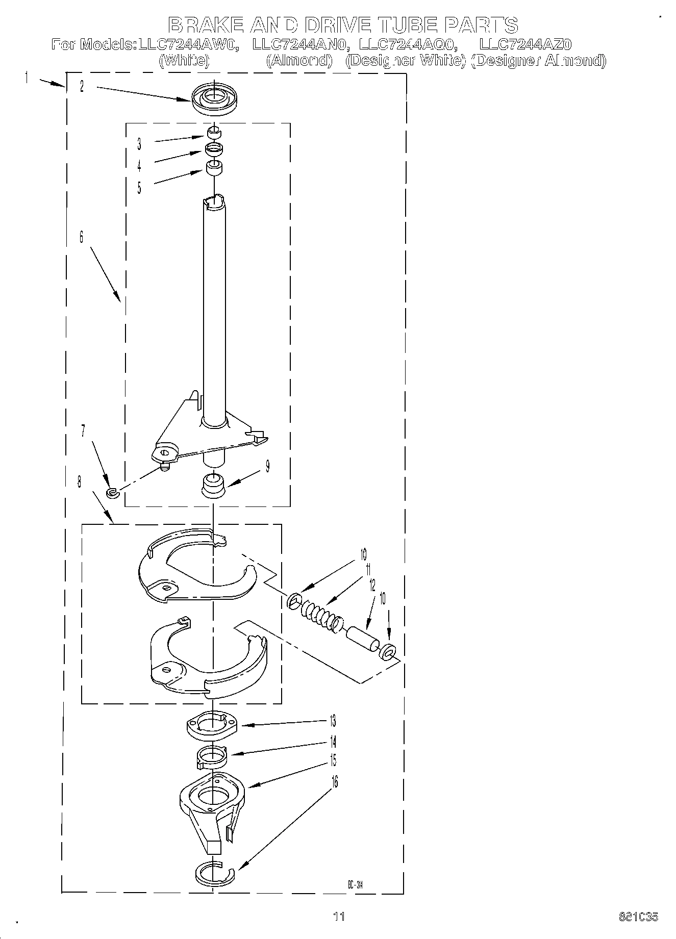 09 - BRAKE AND DRIVE TUBE