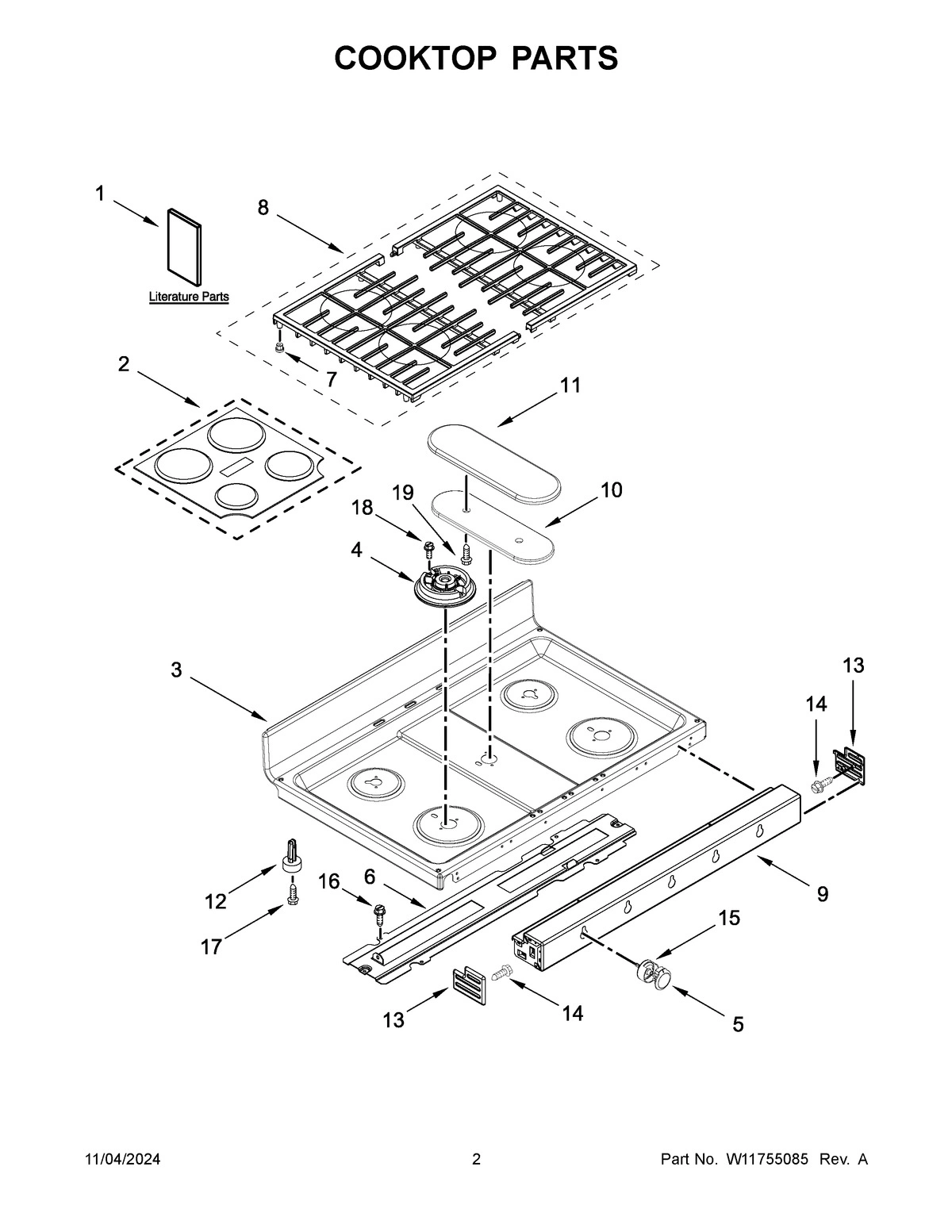 02 - COOKTOP PARTS