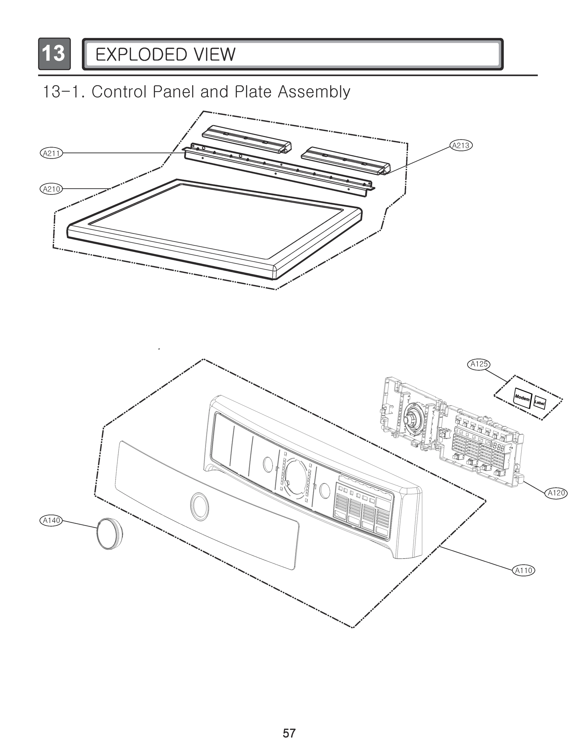 CONTROL PANEL AND PLATE ASSEMBLY
