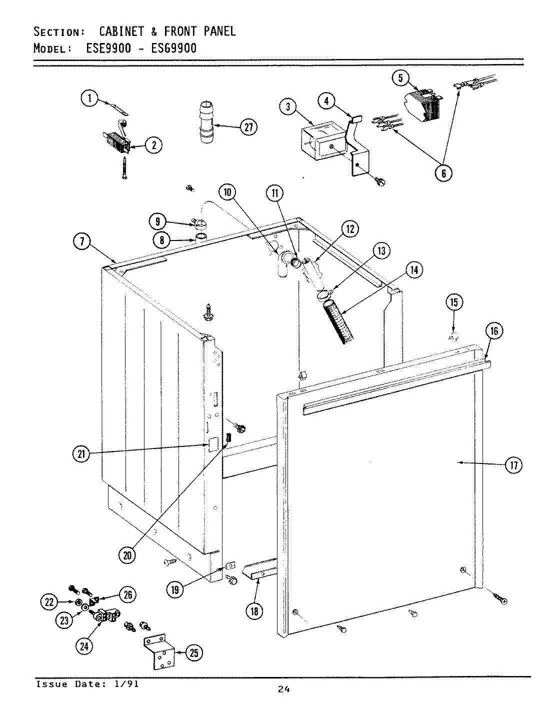 05 - CABINET & FRT PNL (ESE9900 & ESG9900)