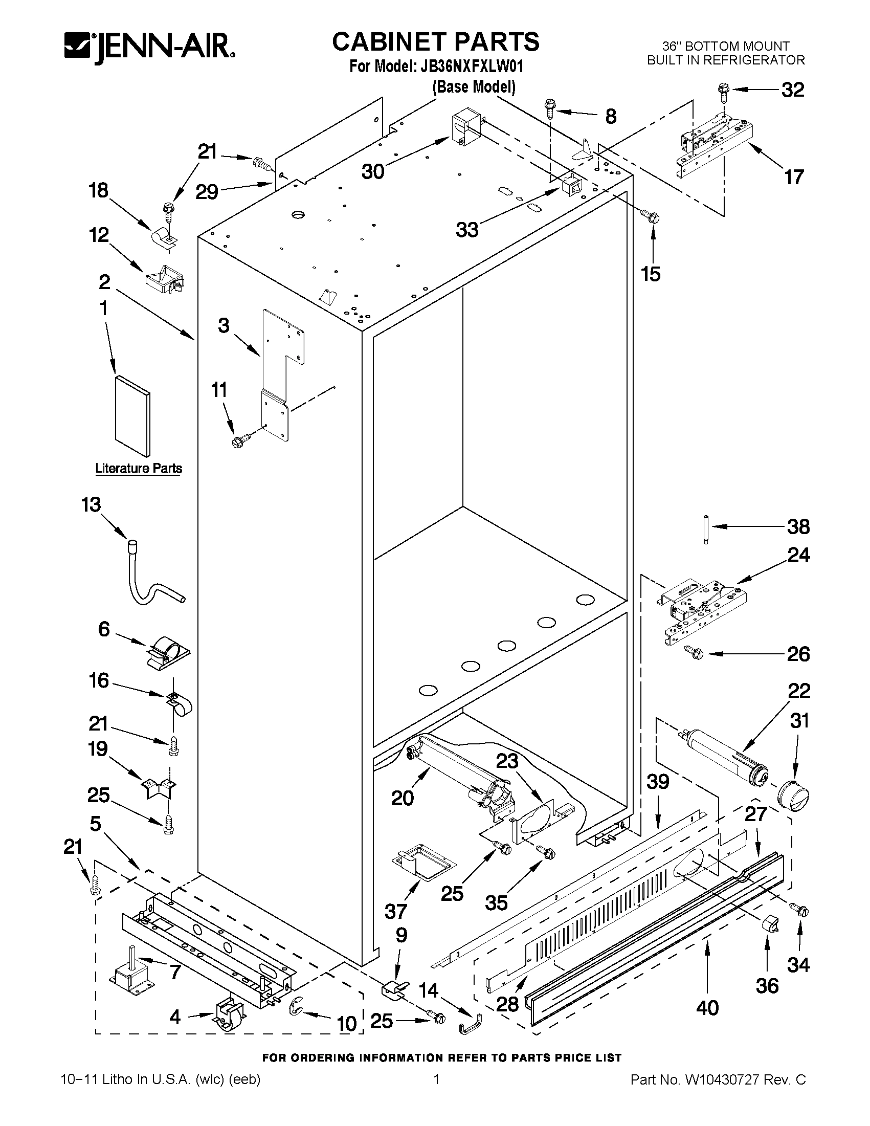 01 - CABINET PARTS