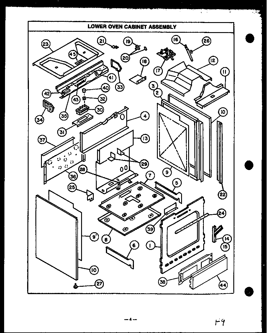 02 - LOWER OVEN CABINET ASSY