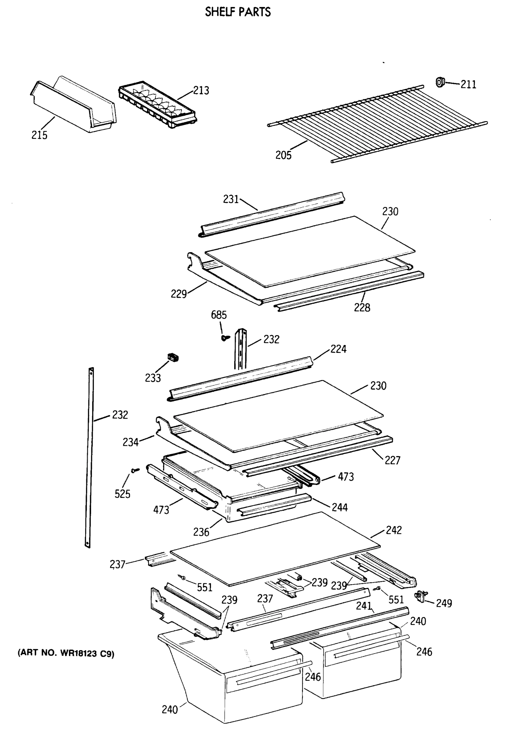 SHELF PARTS