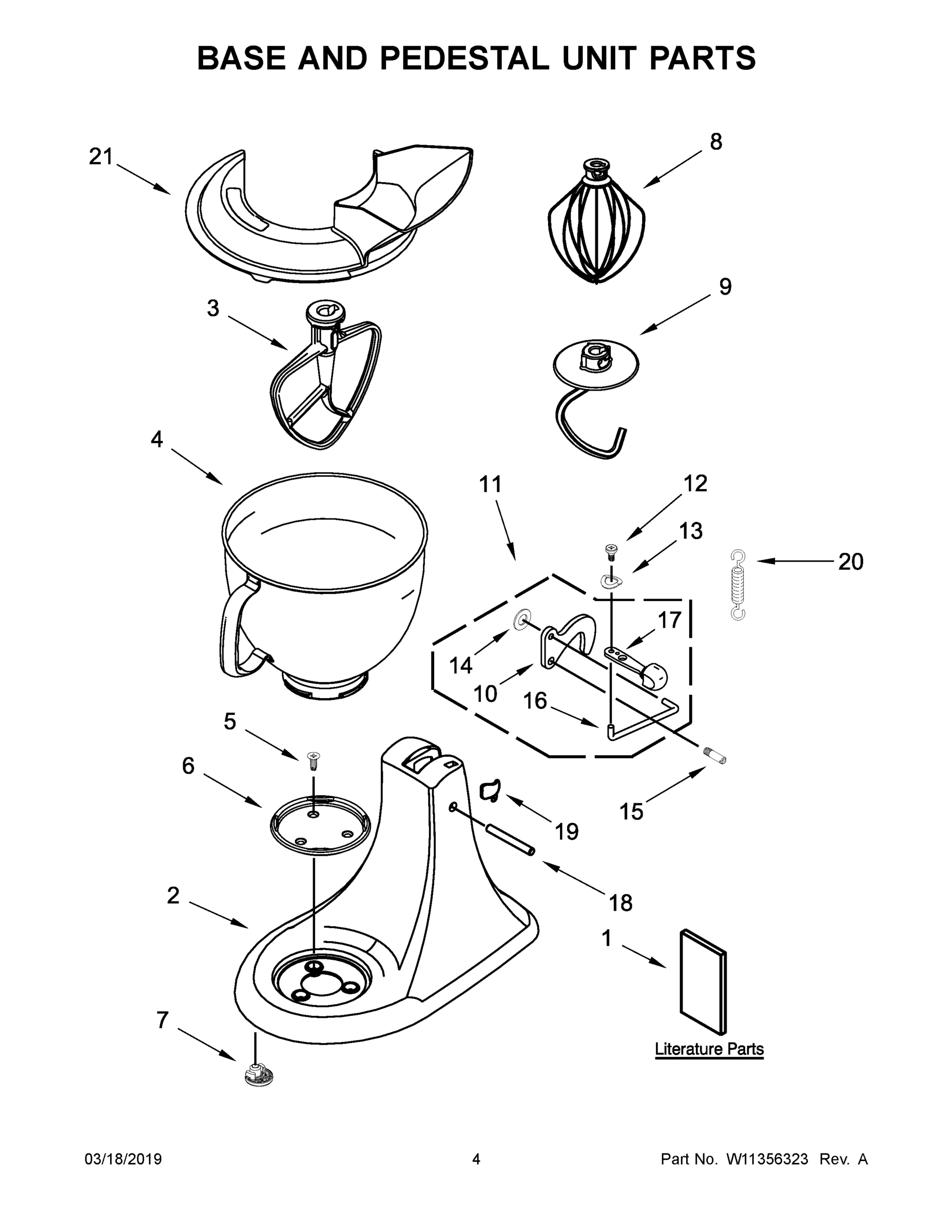 03 - BASE AND PEDESTAL UNIT PARTS