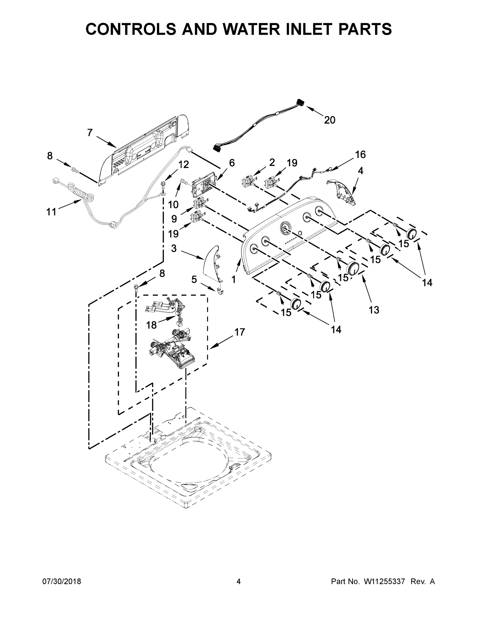 03 - CONTROLS AND WATER INLET PARTS