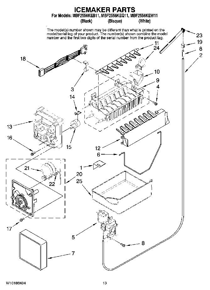 08 - ICEMAKER PARTS, OPTIONAL PARTS