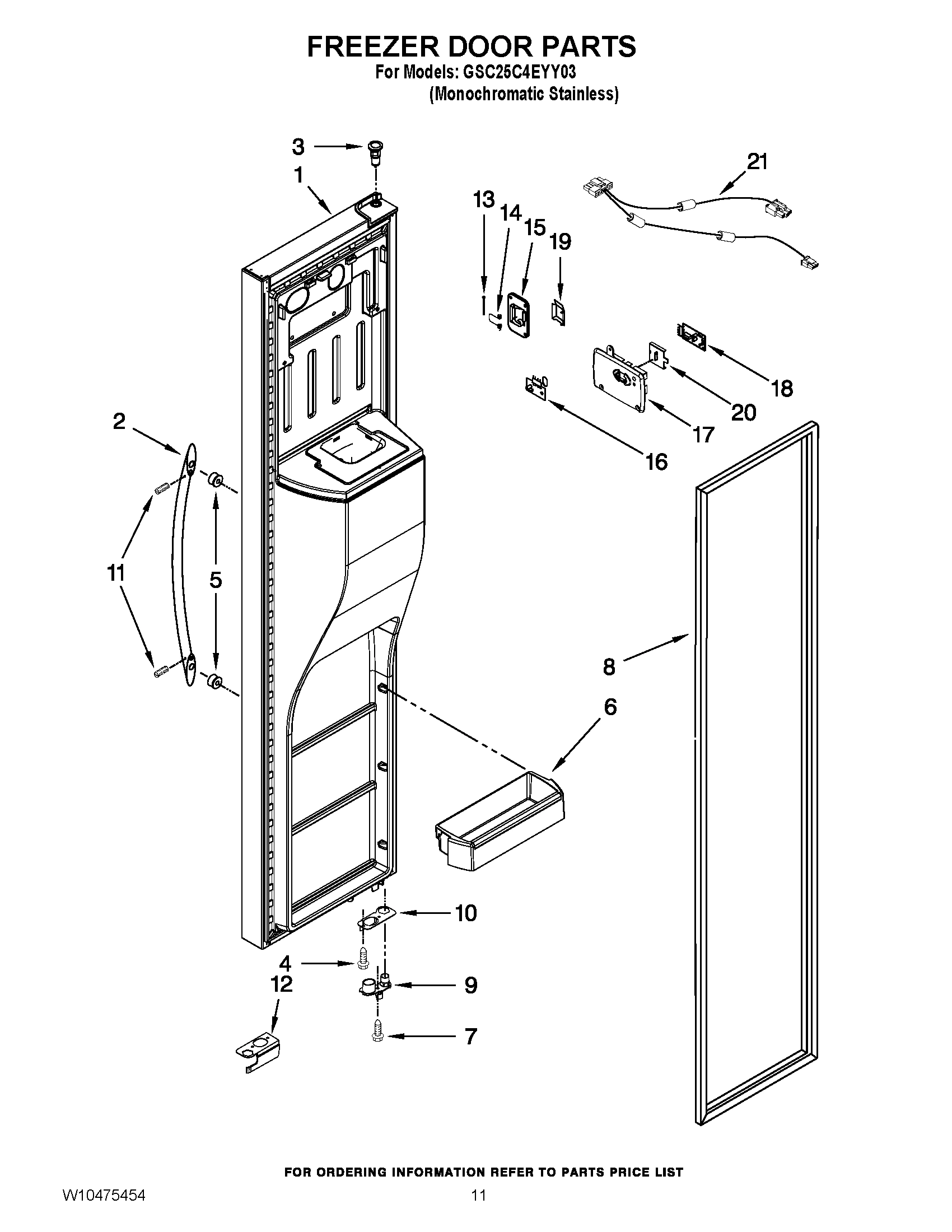 08 - FREEZER DOOR PARTS