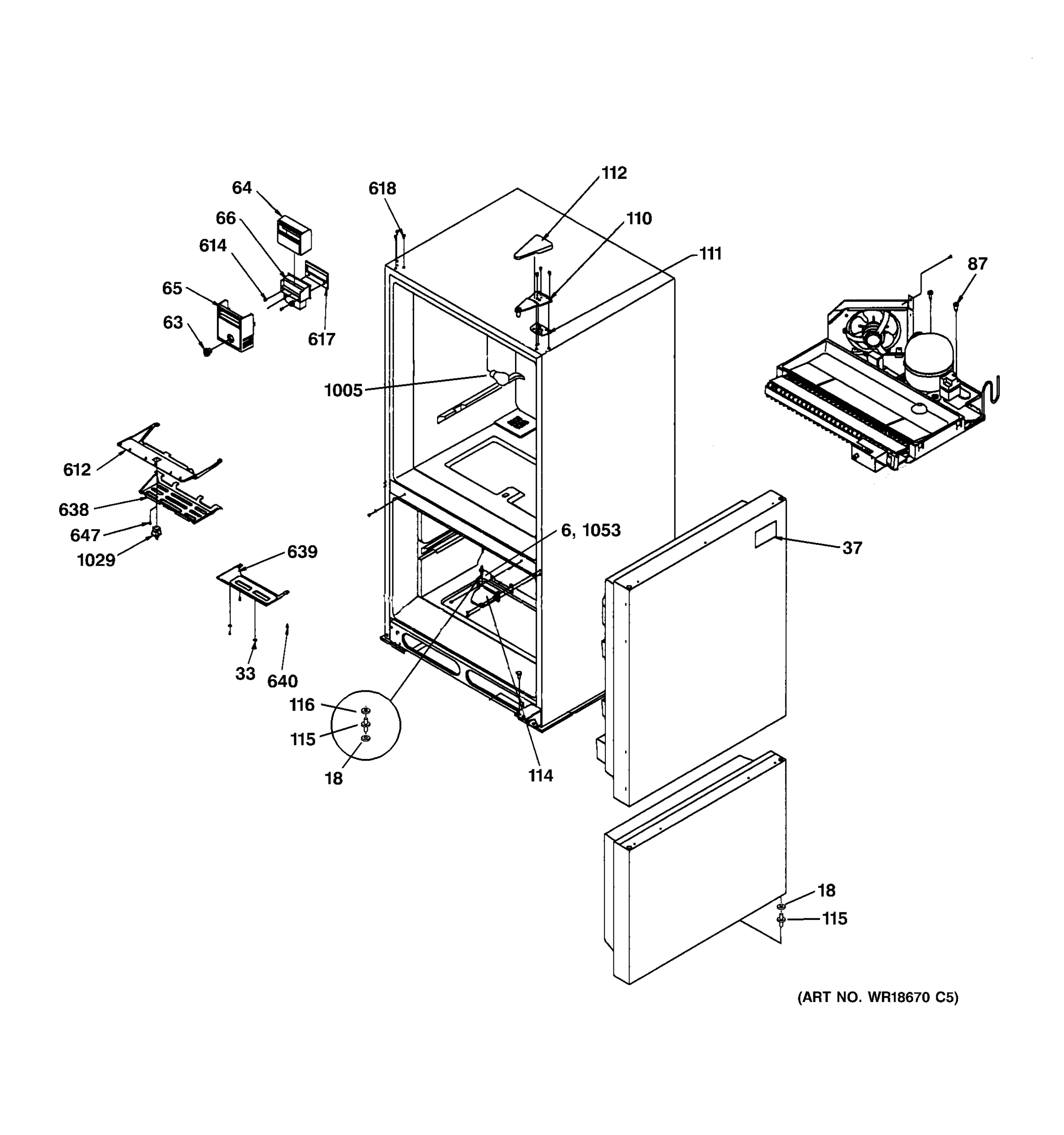 EVAPORATOR & FREEZER CONTROL ASSMEBLIES