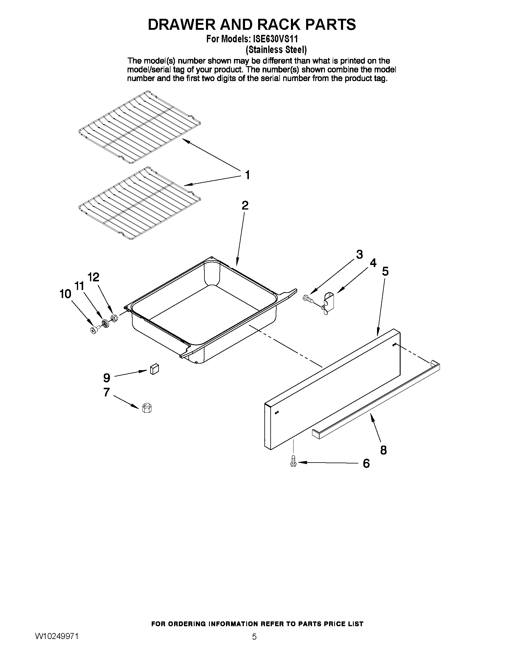 04 - DRAWER AND RACK PARTS