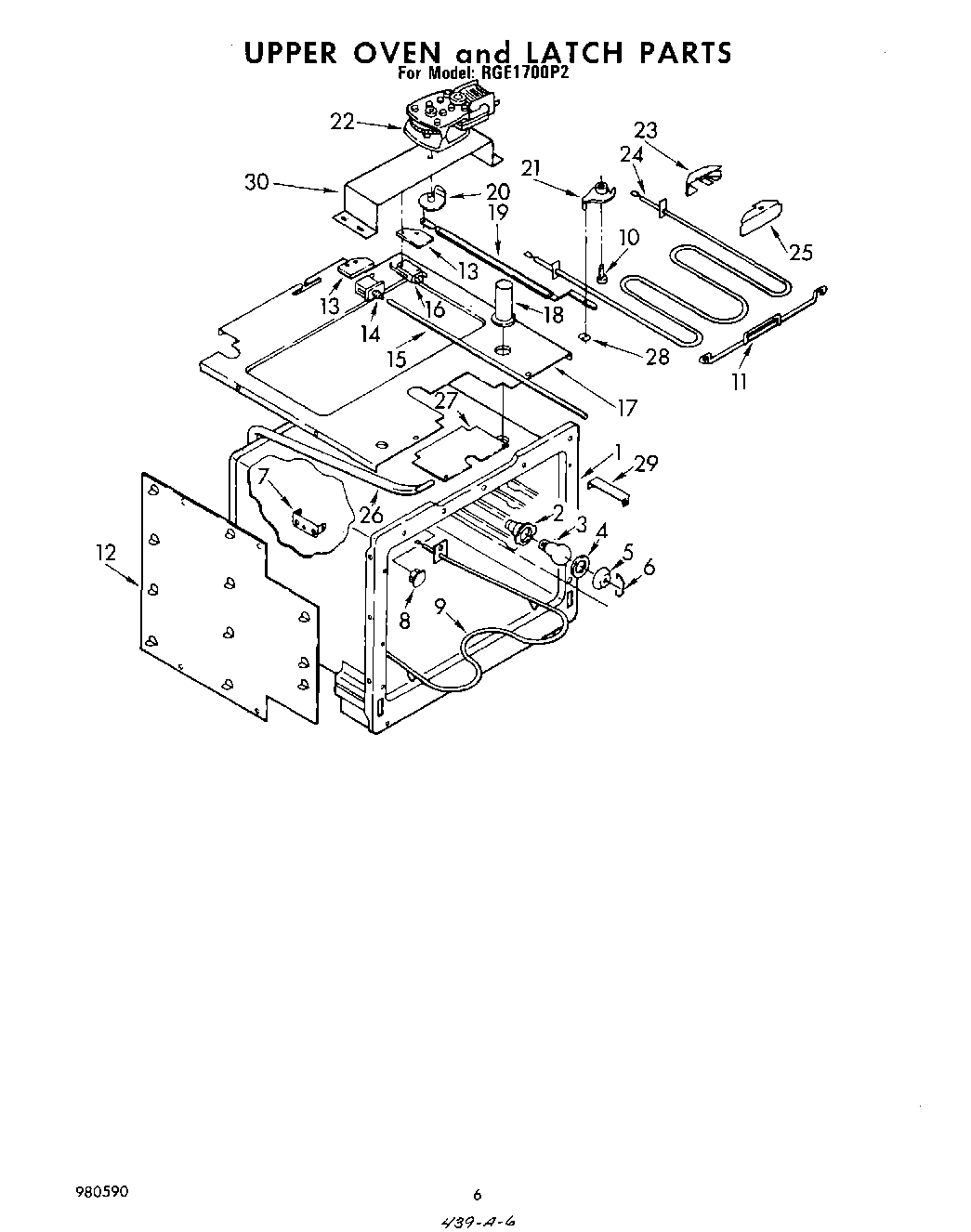 04 - UPPER OVEN AND LATCH