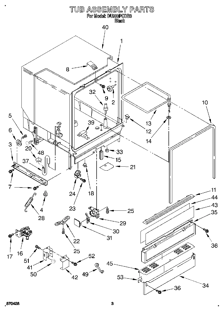 03 - TUB ASSEMBLY