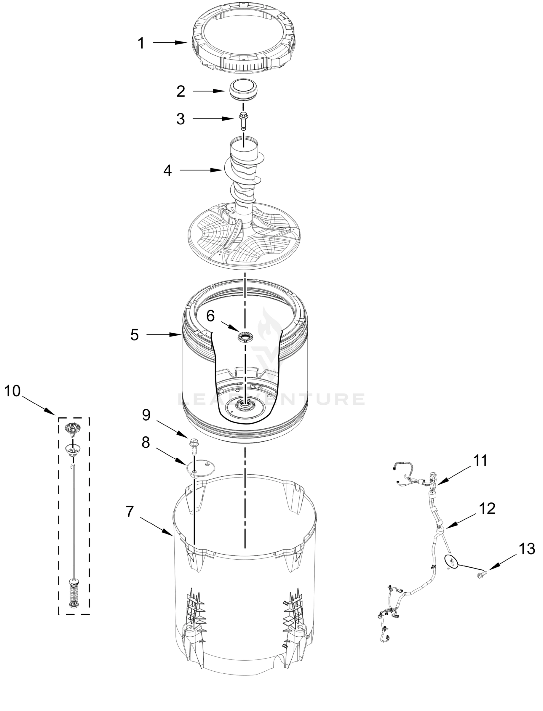BASKET AND TUB PARTS