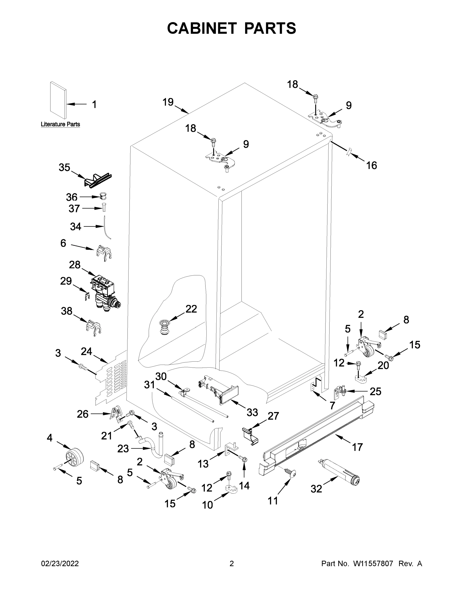 02 - CABINET PARTS