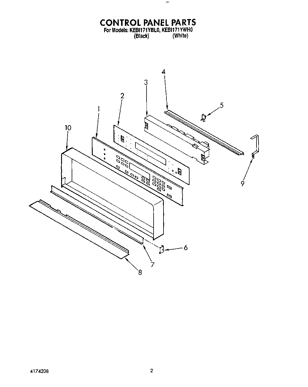 02 - CONTROL PANEL, LIT/OPTIONAL