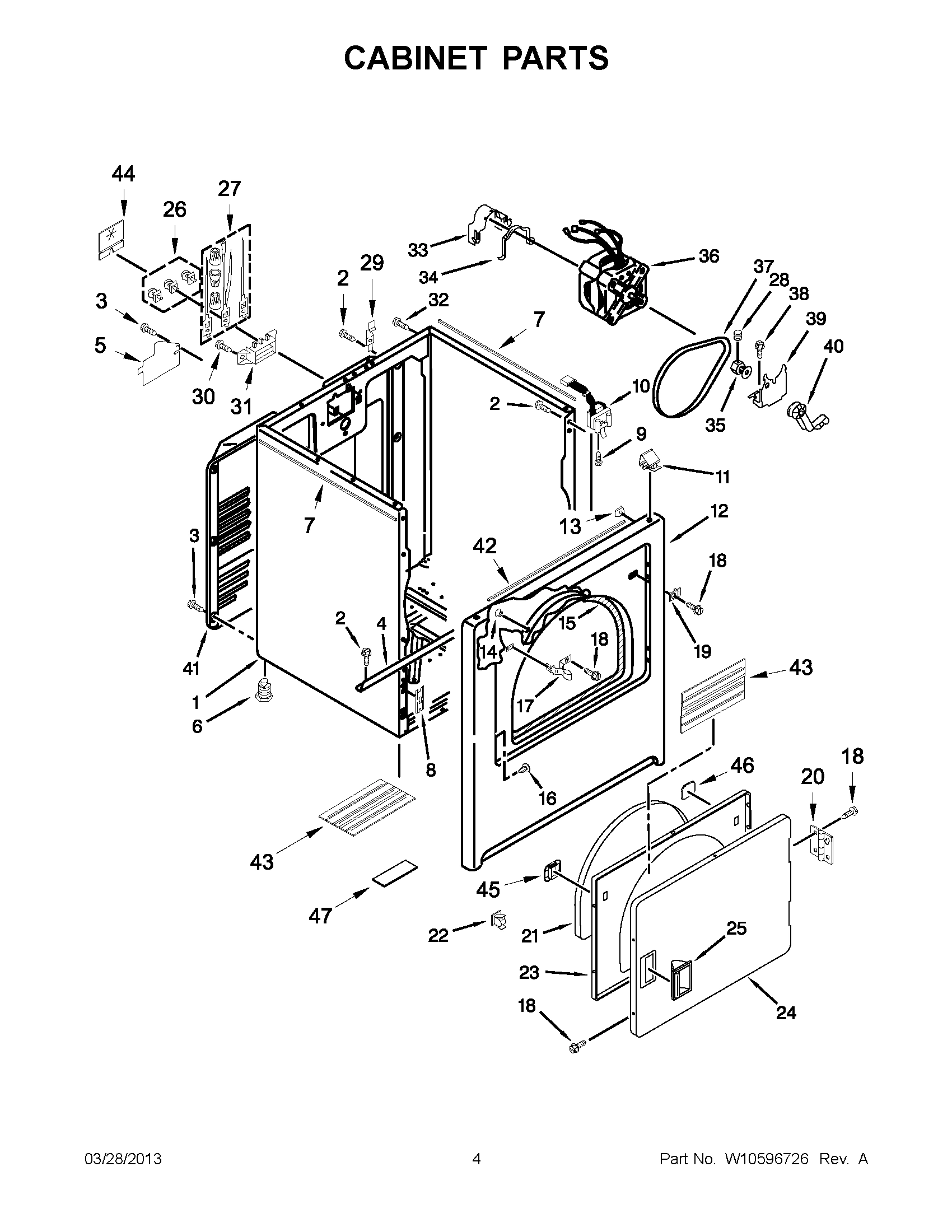 02 - CABINET PARTS