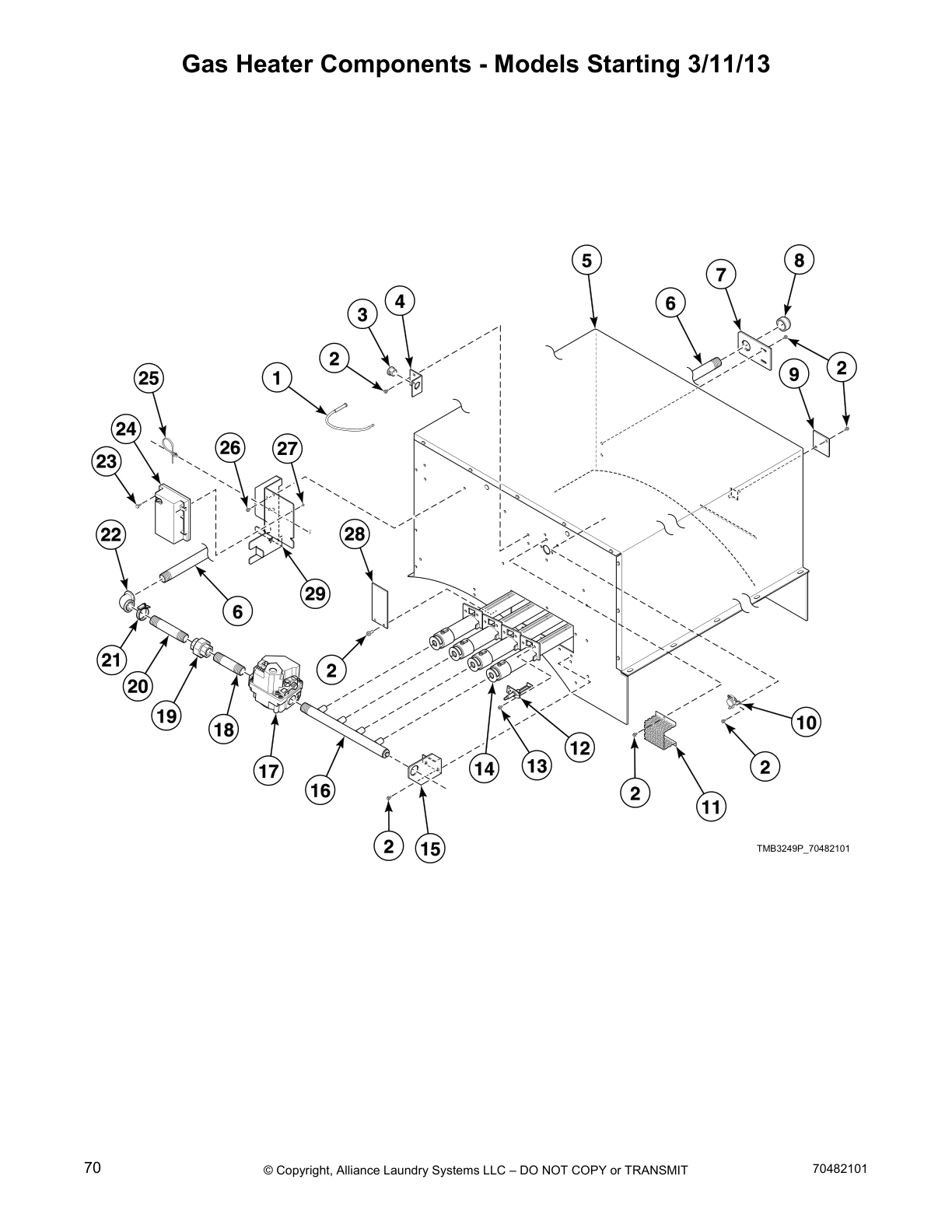 Gas Heater Components - Models Starting 3/11/13