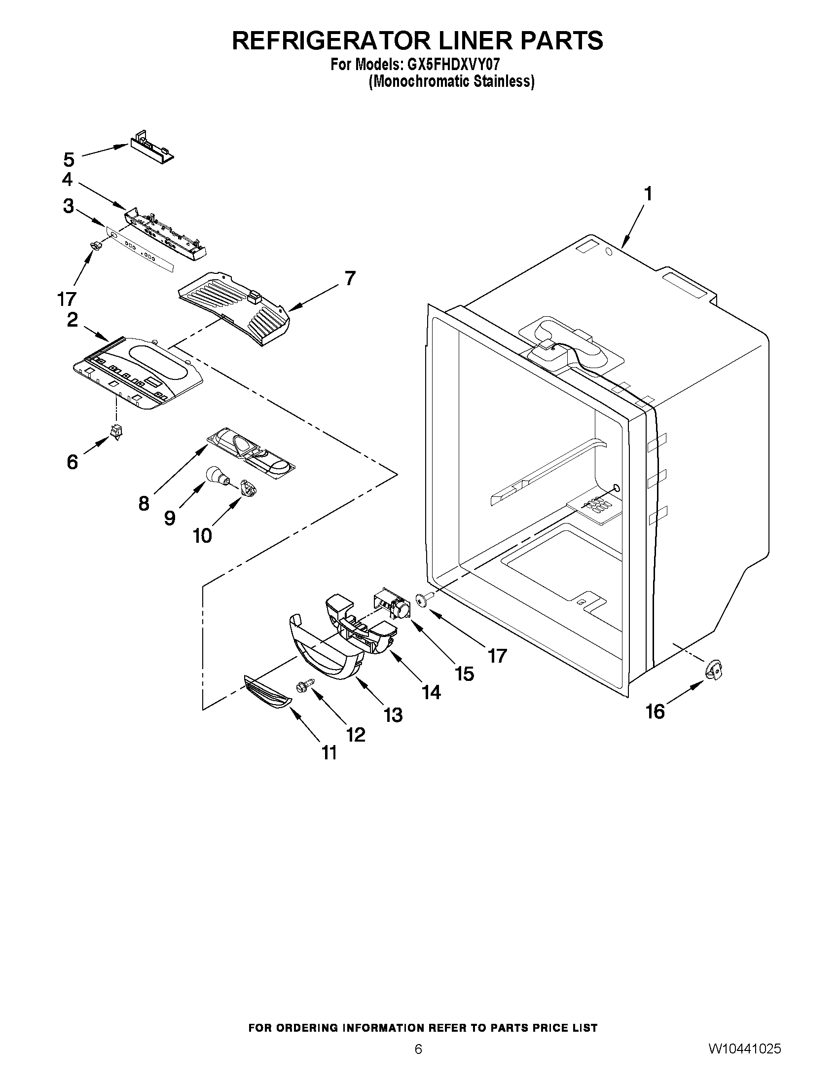 04 - REFRIGERATOR LINER PARTS