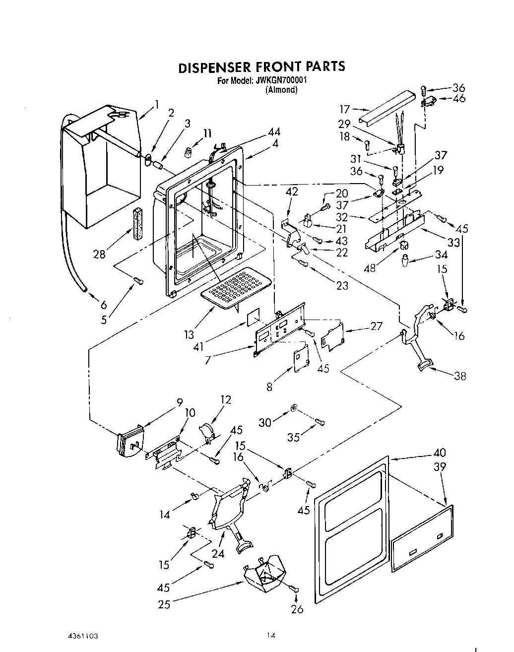 10 - DISPENSER FRONT