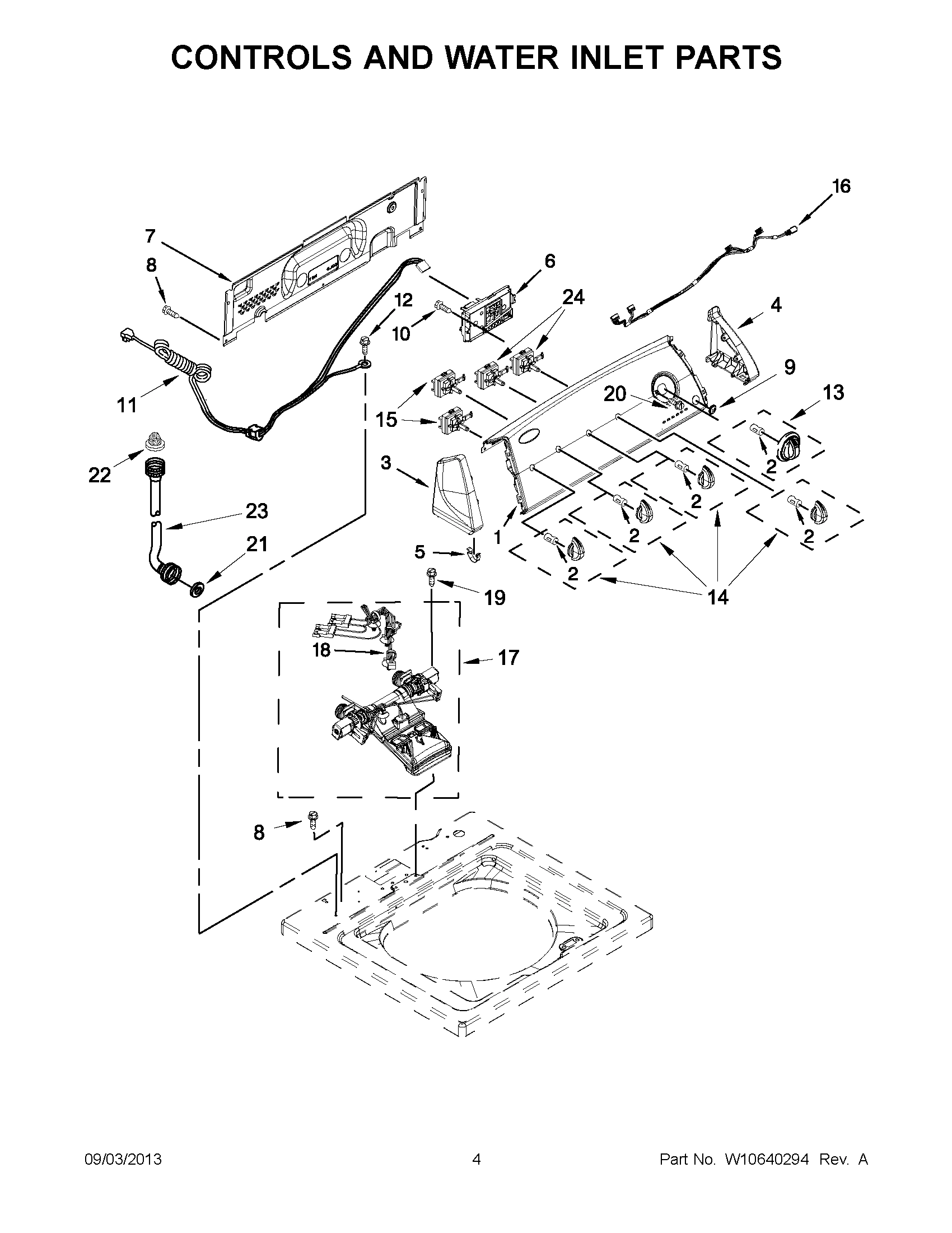 03 - CONTROLS AND WATER INLET PARTS