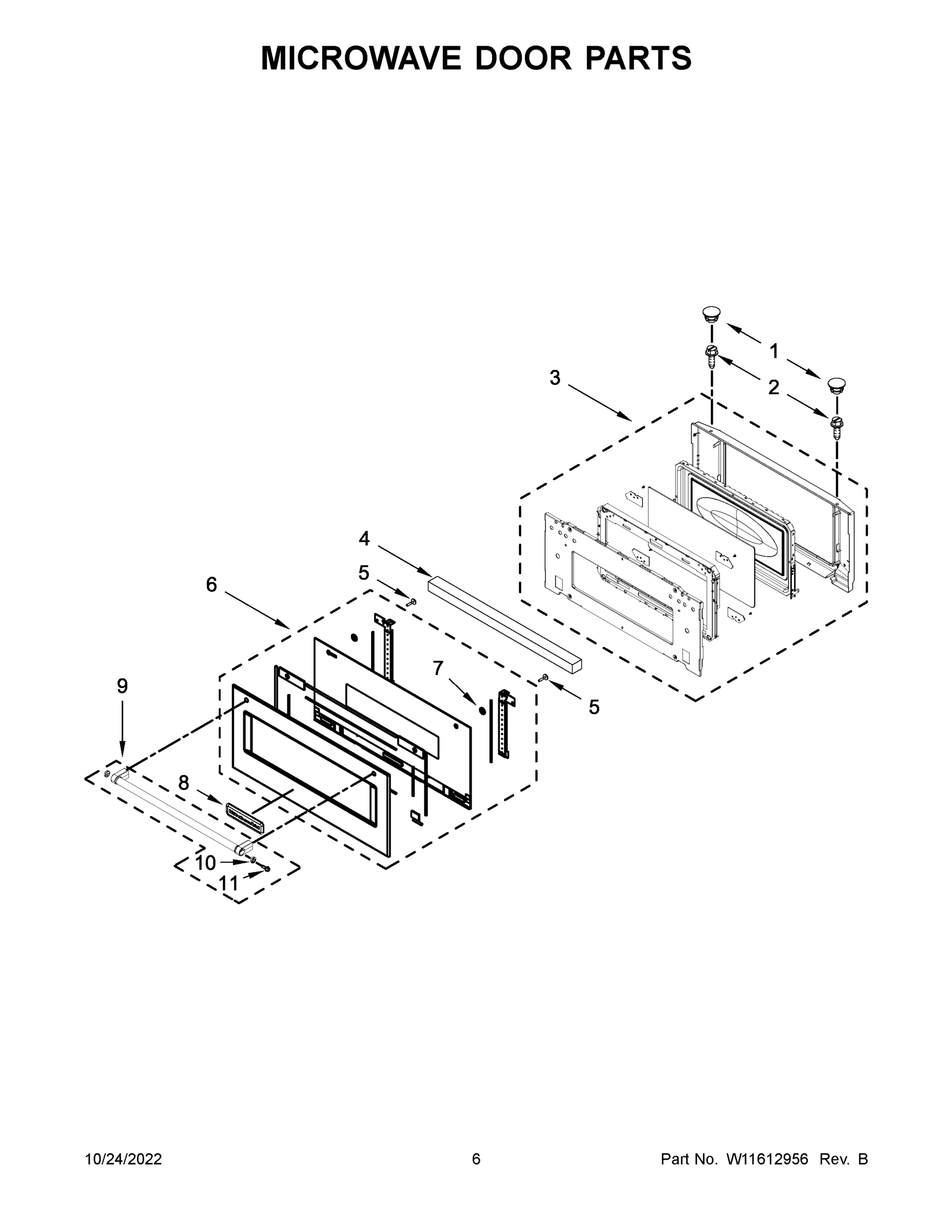 04 - MICROWAVE DOOR PARTS